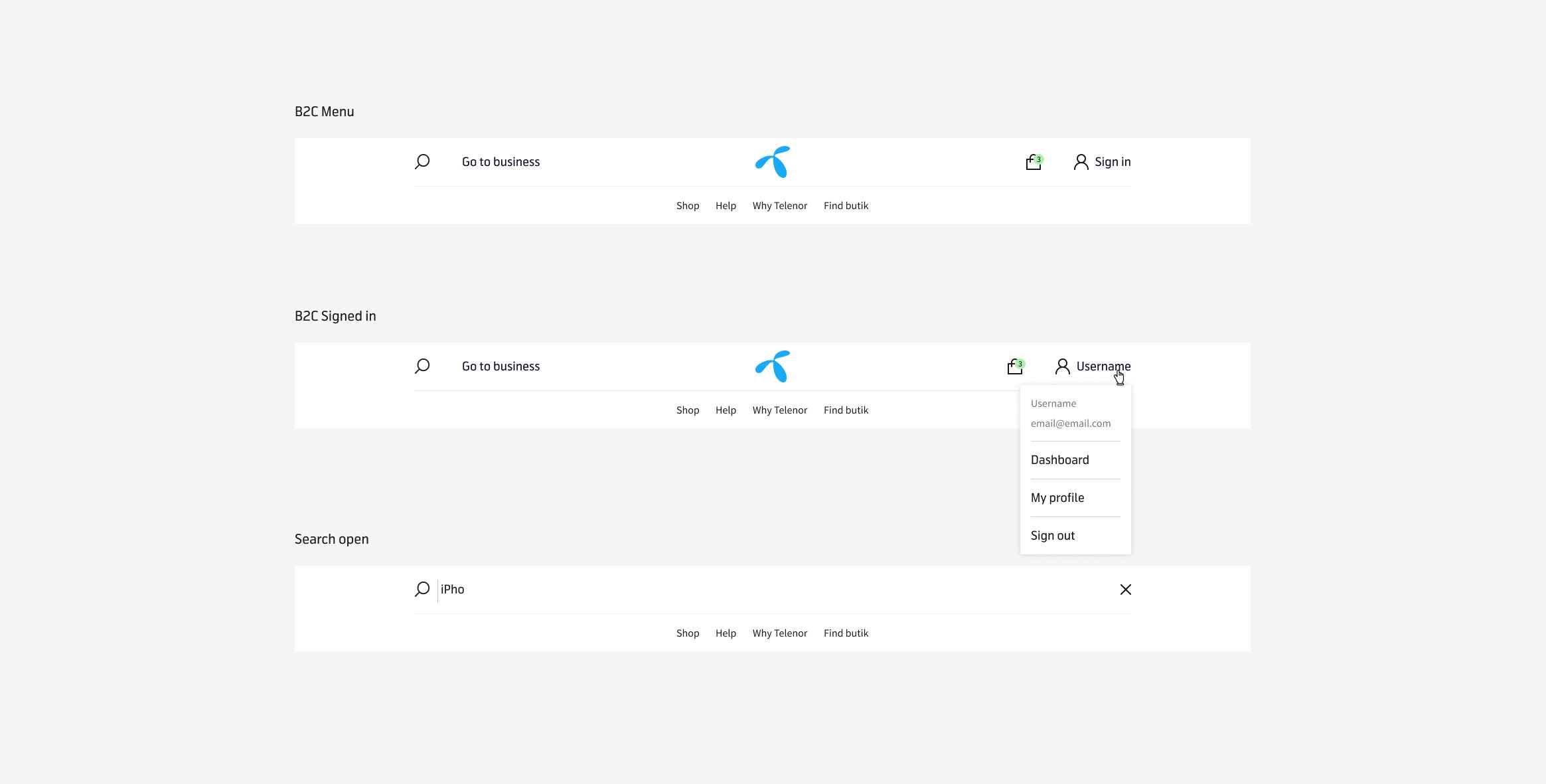 Desktop Navigation