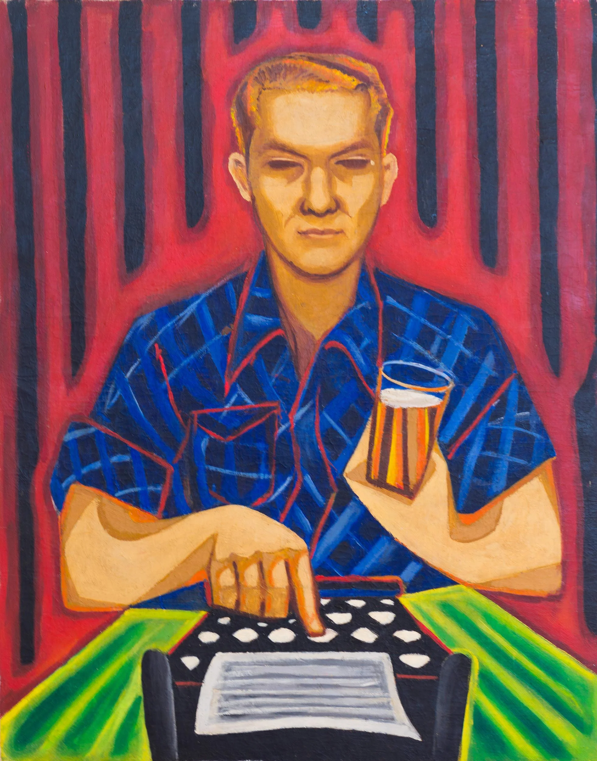 Self Portrait at the Typewriter 