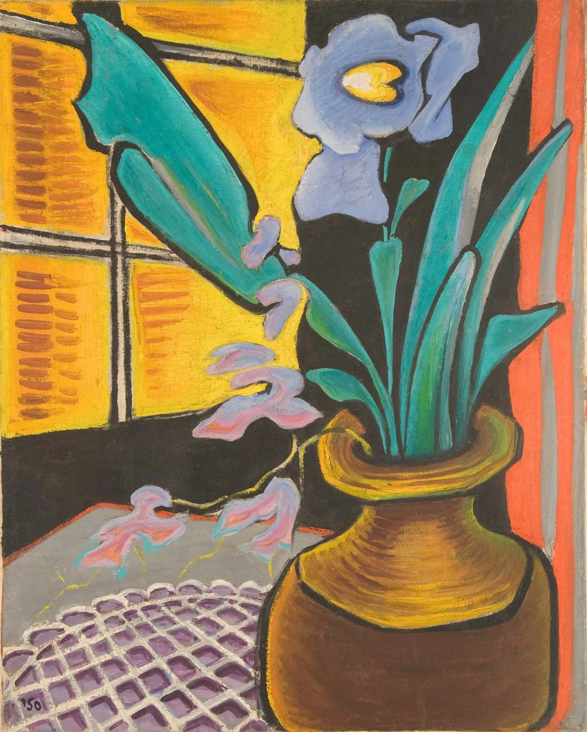 Flower in a Brass Pot
