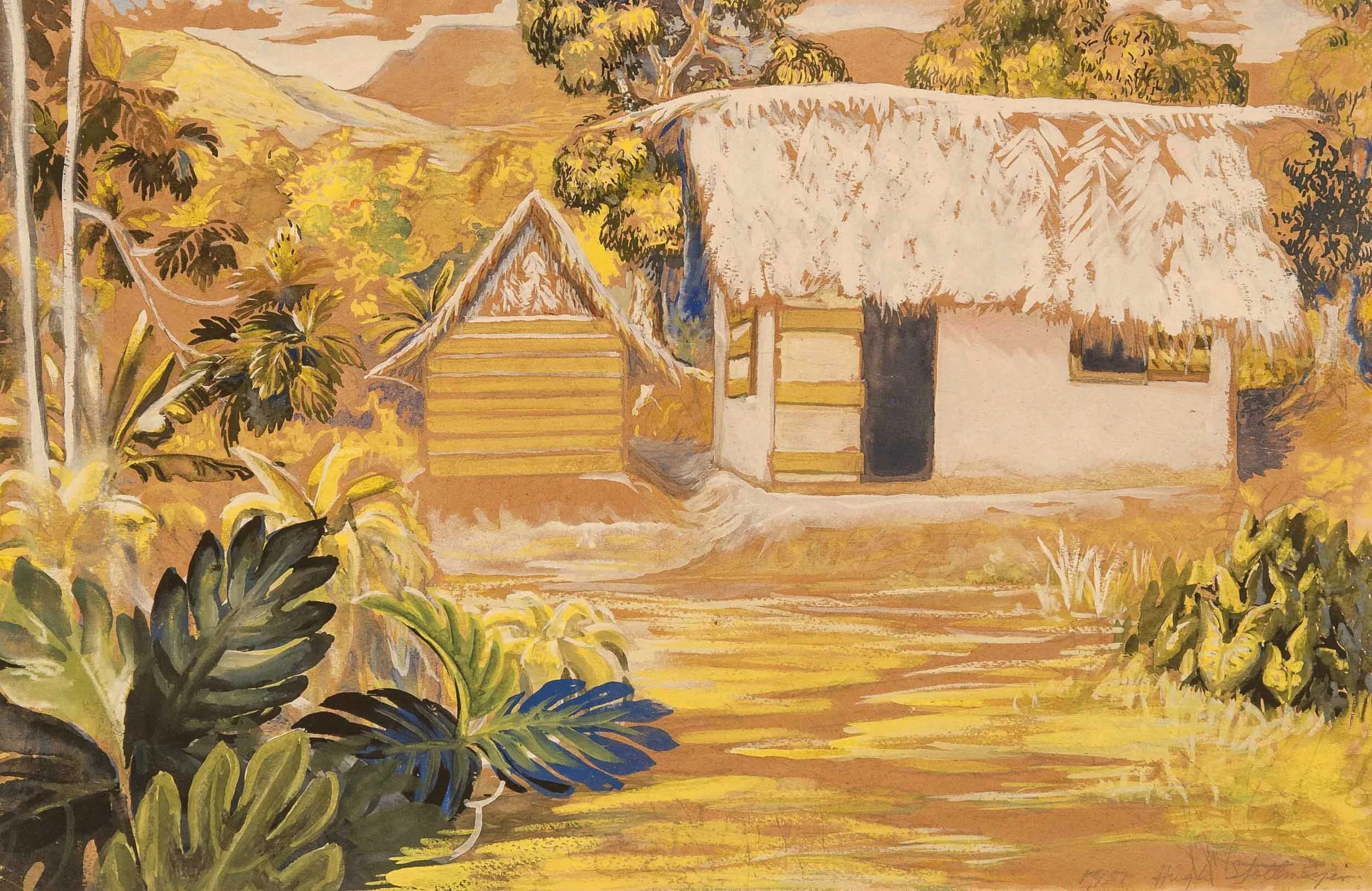 House with Thatched Roof