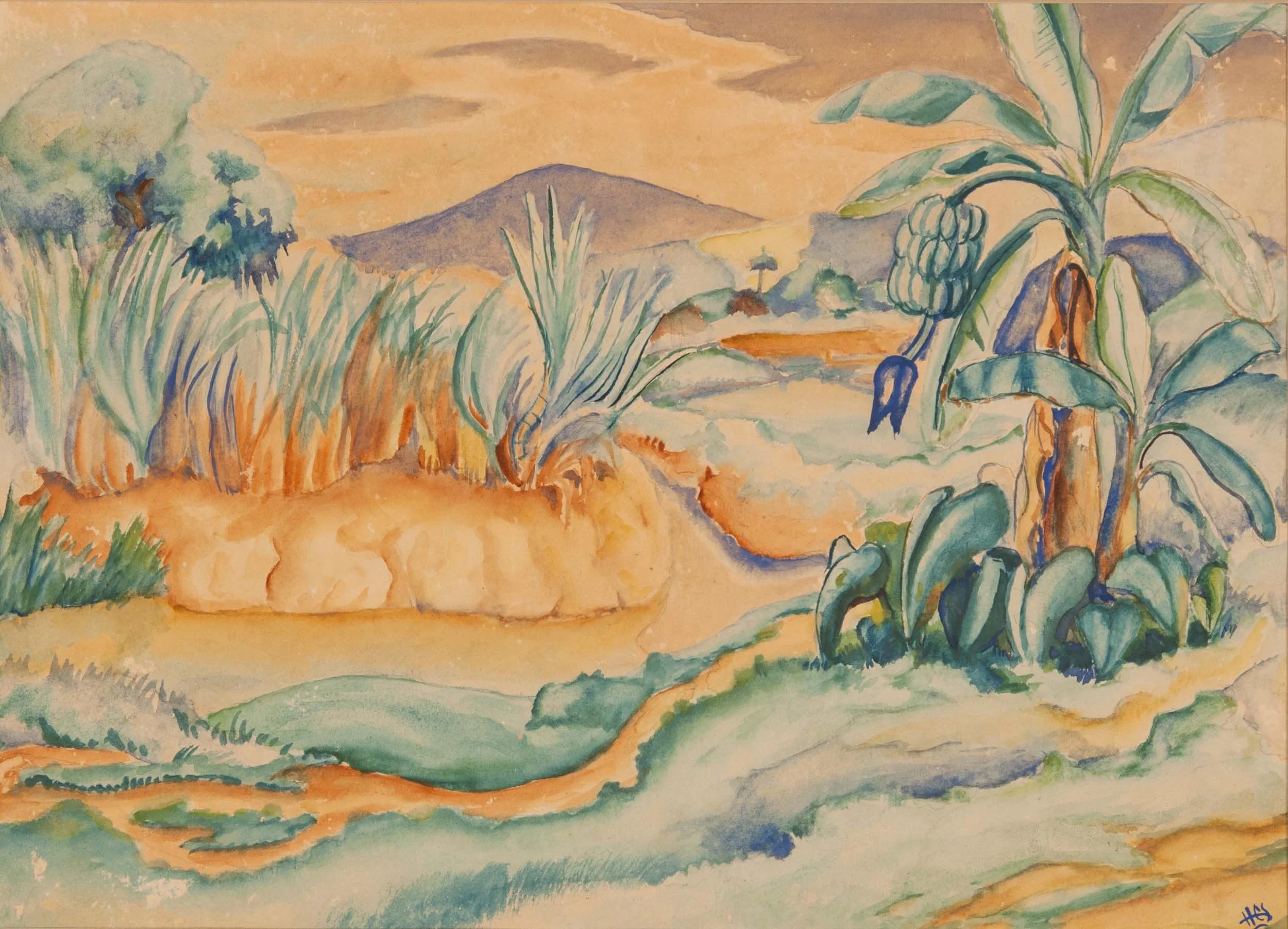 Landscape with Banana Tree