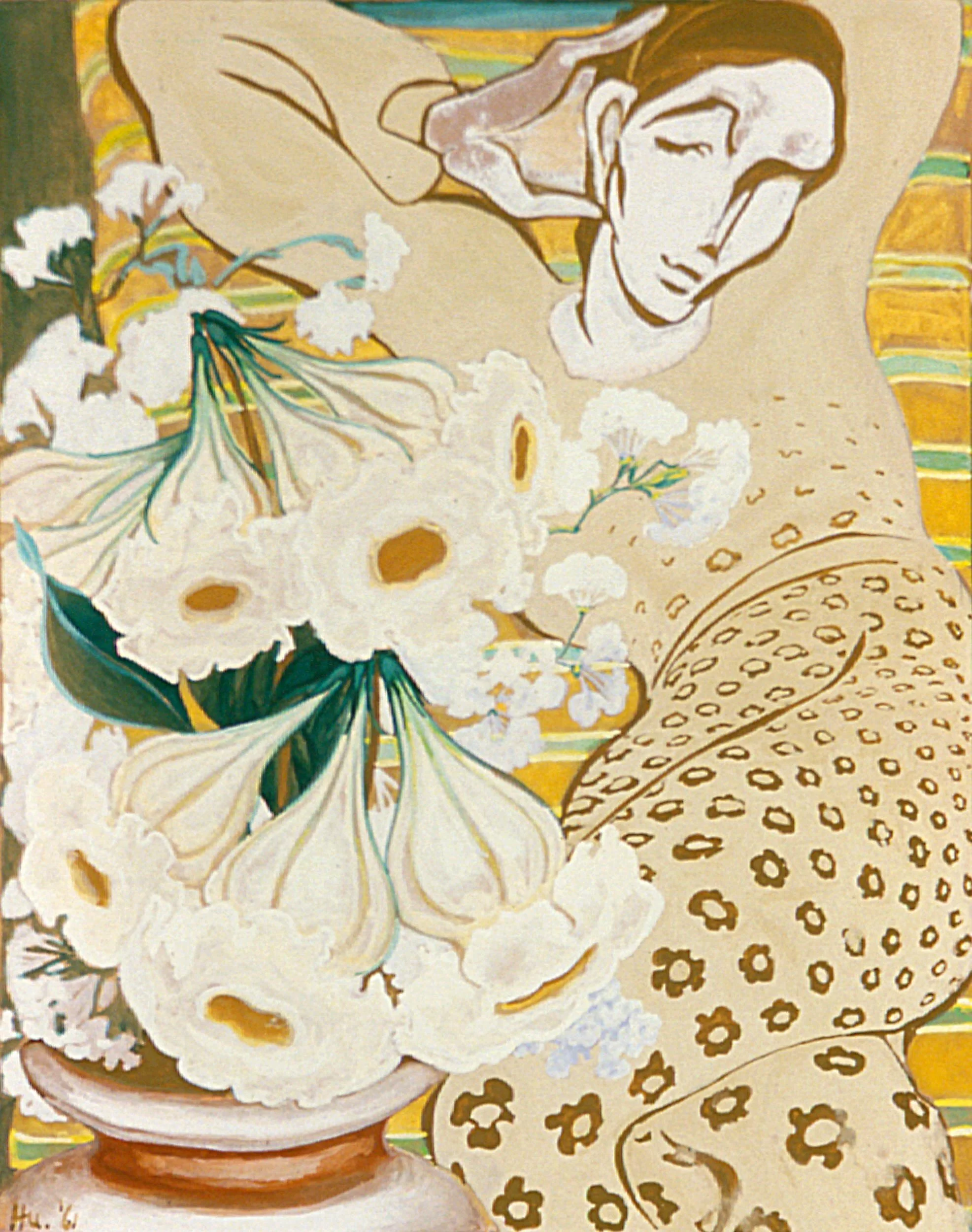 Woman with Flowers