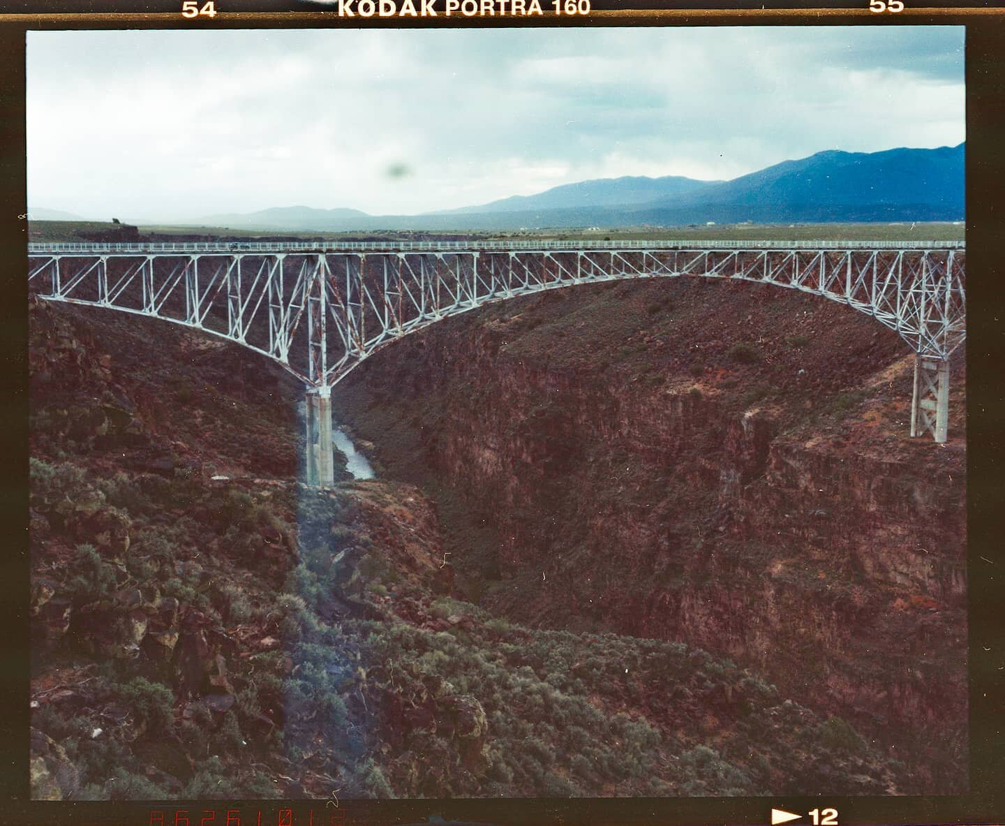 The bridge over the Rio Grande, shot on my Medium Format Mamiya RB67.