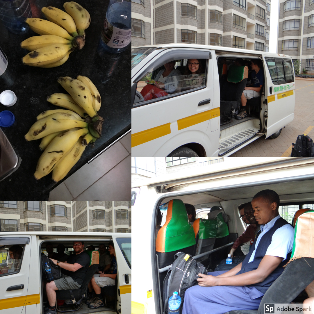 After a quick breakfast of local fruit, we got into a van to begin making our way towards Kimilili.