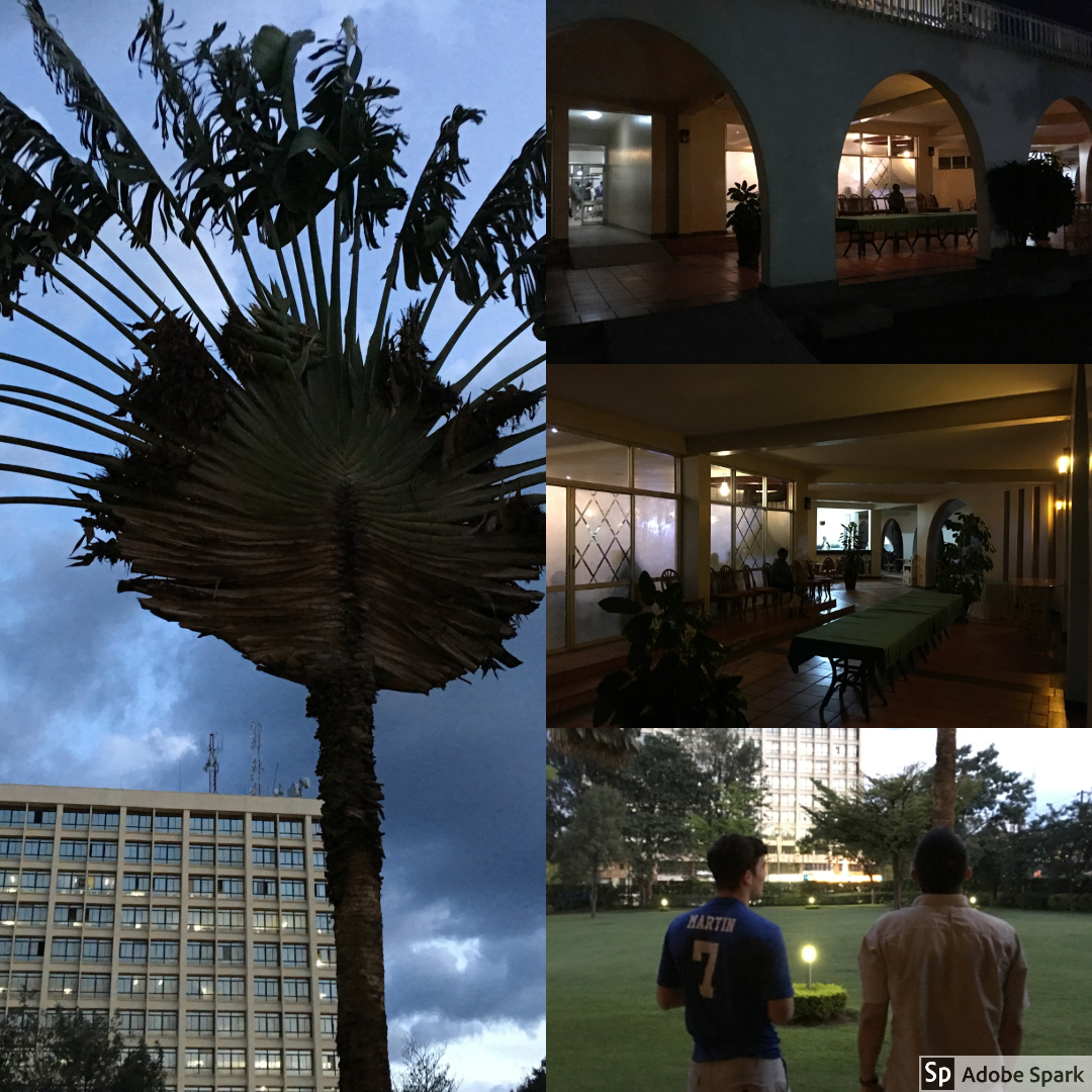 In order to avoid driving at night in Kenya, we ended up spending the night in Eldoret at a beautiful hotel. About half of our group stayed behind during the evening, while the others in the group went into the city.