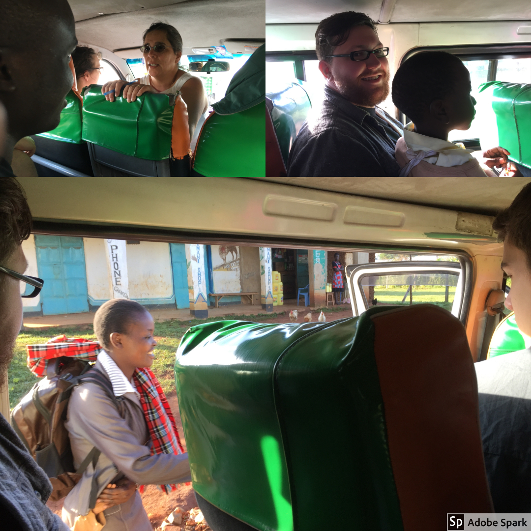 As we entered the town of Kimilili, Professor Melissa Collum began assigning the OWC team tasks for the day as well as the duration of the week. While driving, we passed next to one of HIP Africa's beloved teachers walking with a student. We made ro