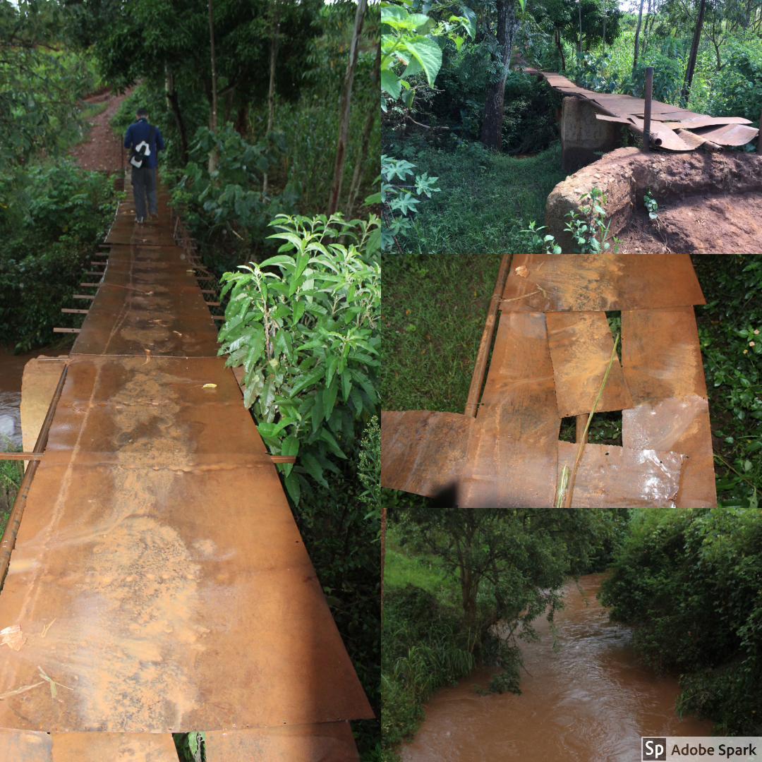  The turnaround point of our walk was marked by this bridge. While the OWC team stepped aside to assess the structural integrity of the bridge, the students who had been following us began walking across. You could tell that those kids were used to t