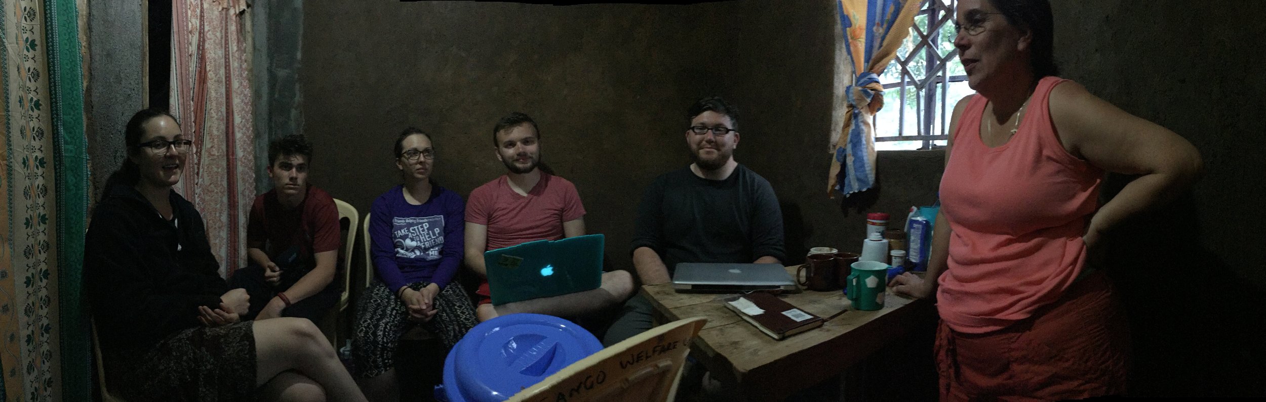 This was our first meeting after a day of school. Every evening, the Open World team would get together and talk about our observations from the day. We would celebrate the good and discuss the issues that we saw and work on potential solutions.
