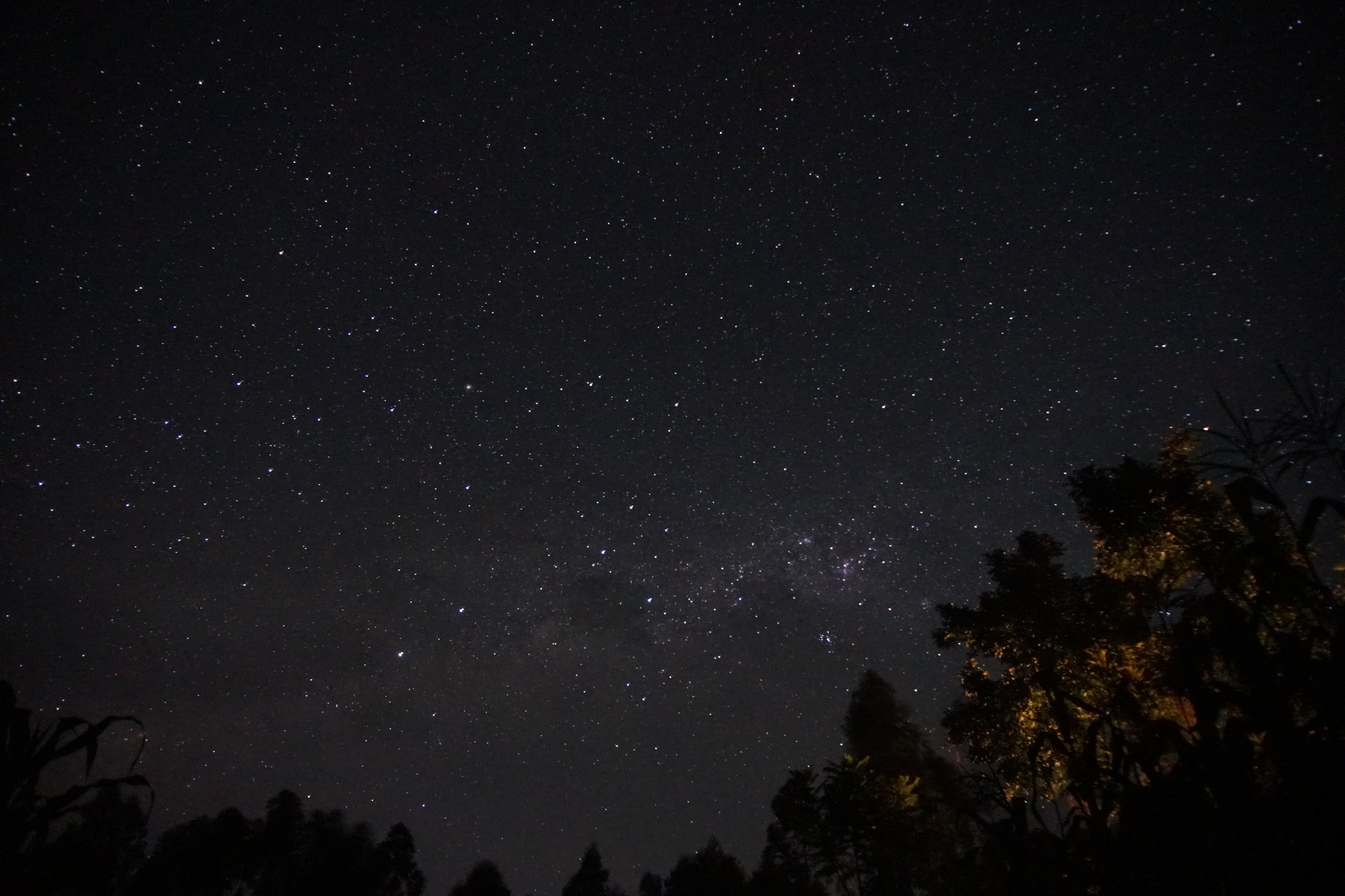  Because Kimilili is so far away from major cities, there is little to no light pollution. The stars in the sky every night would incredibly visible and vibrant. 