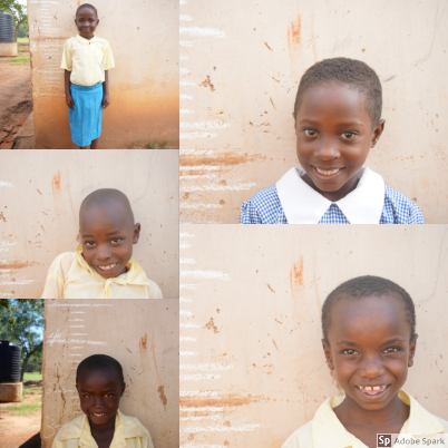 This series of student pictures were taken during day 2 of Brooke's health evaluations. Again, we had students line up against the wall to measure their height.