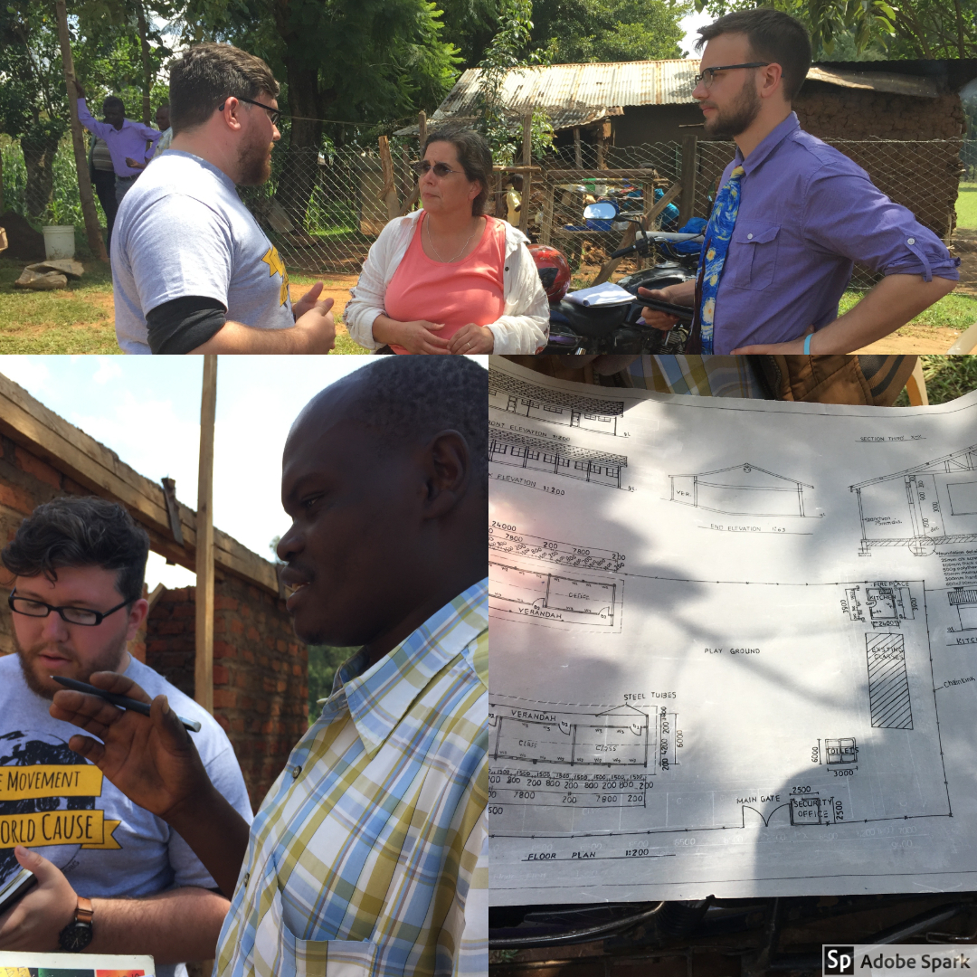  Ben, Connor, and Melissa talked strategy about the school building that OWC helped fund. Connor worked with a local architect to put the building plan on paper. One of the best experiences for Connor was working with local architects because they kn