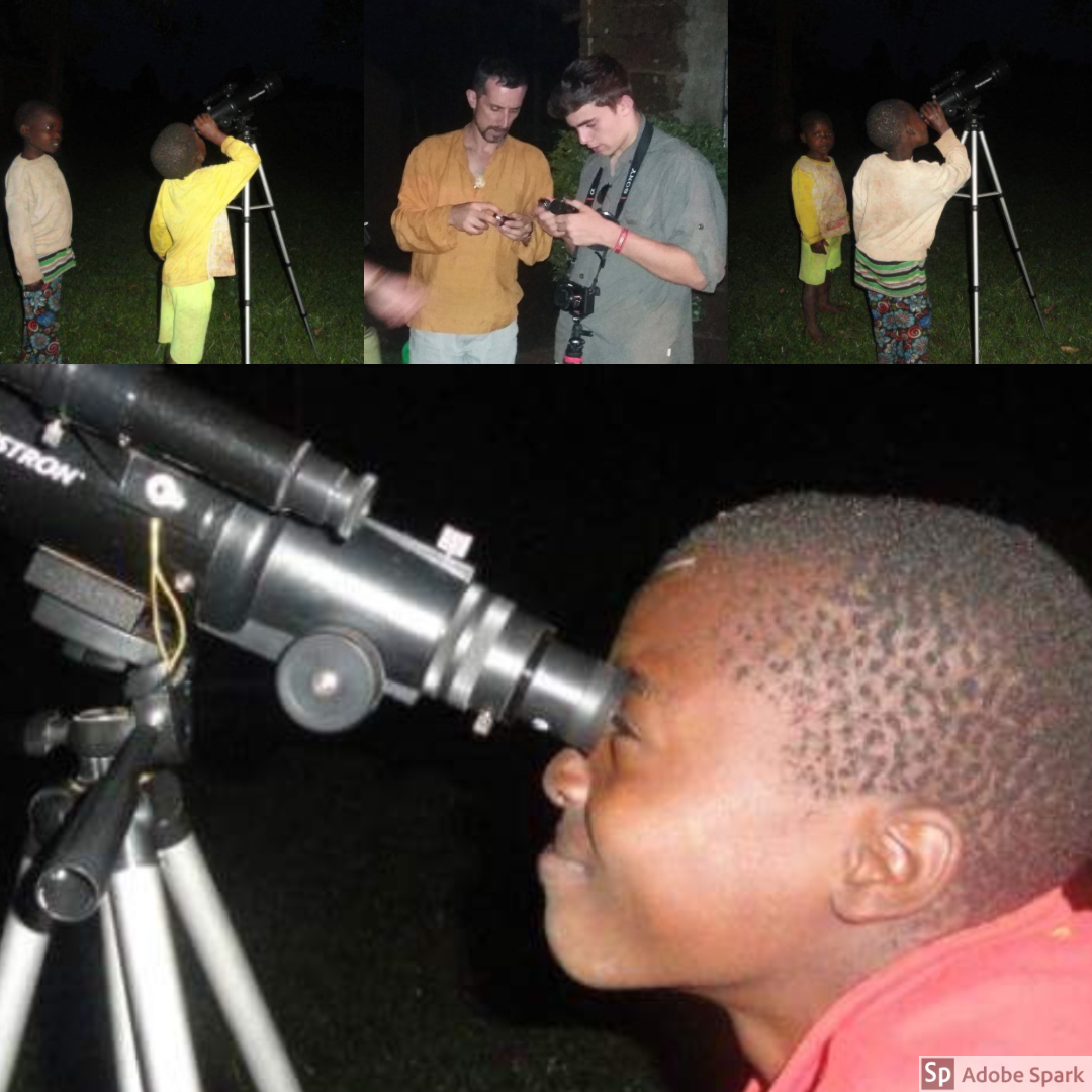 A night under the stars--The OWC team brought along with them a telescope to stargaze. All members of the community were welcome to join.