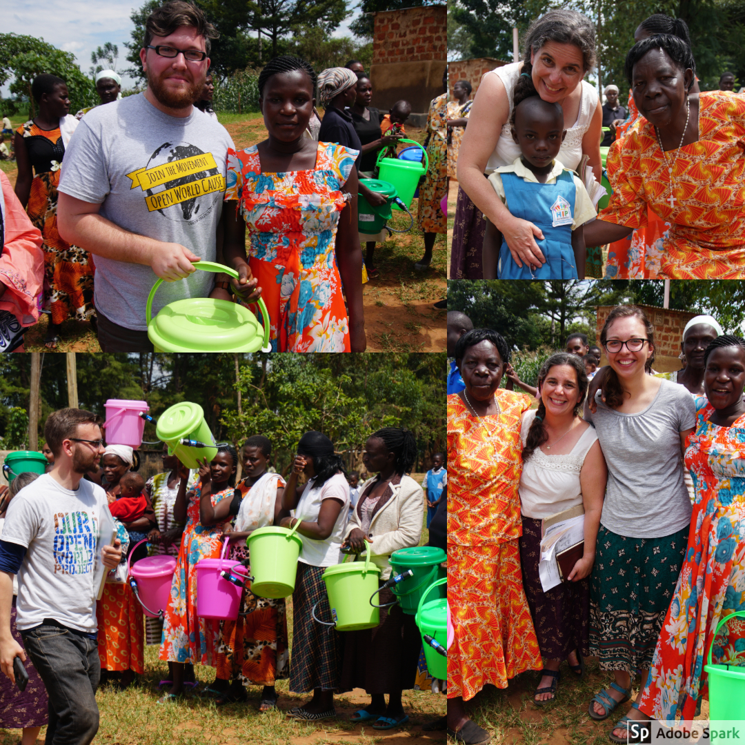  On Monday we distributed Sawyer PointOne bucket water filters to the parents at HIPAfrica. Many mothers from HIP have to draw water from a river for their families. After Connor and Fredrick's (HIP's administrator) presentation on the clean water fi