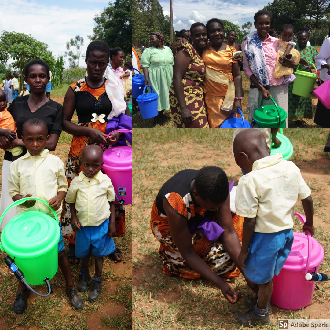  Every family of the students at HIP received a water filter. 