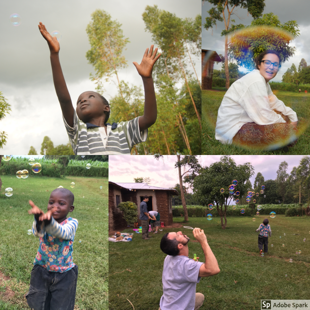 Turns out that children like bubbles. The team had a blast blowing bubbles and watching the kids play with them.