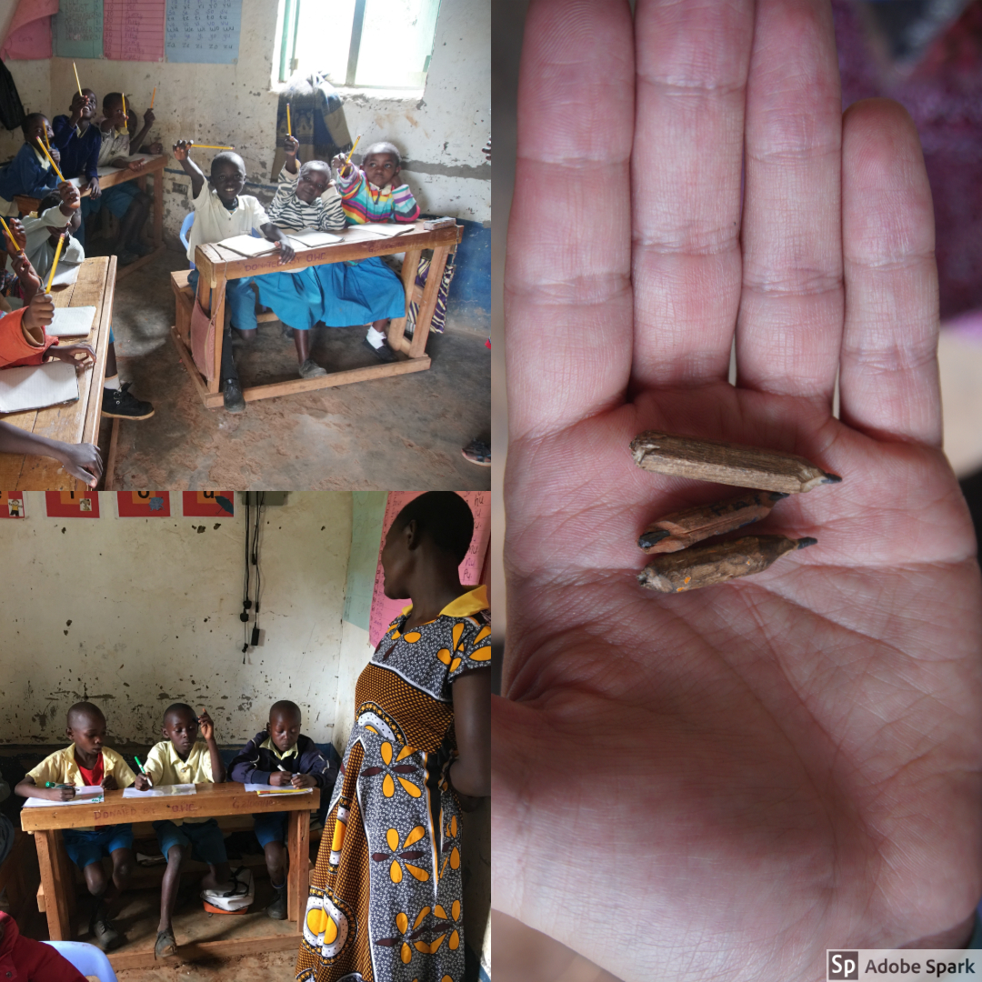  We traded pencils with the students. Many students had used the pencils down to the very nub and we loved being able to trade with them. 