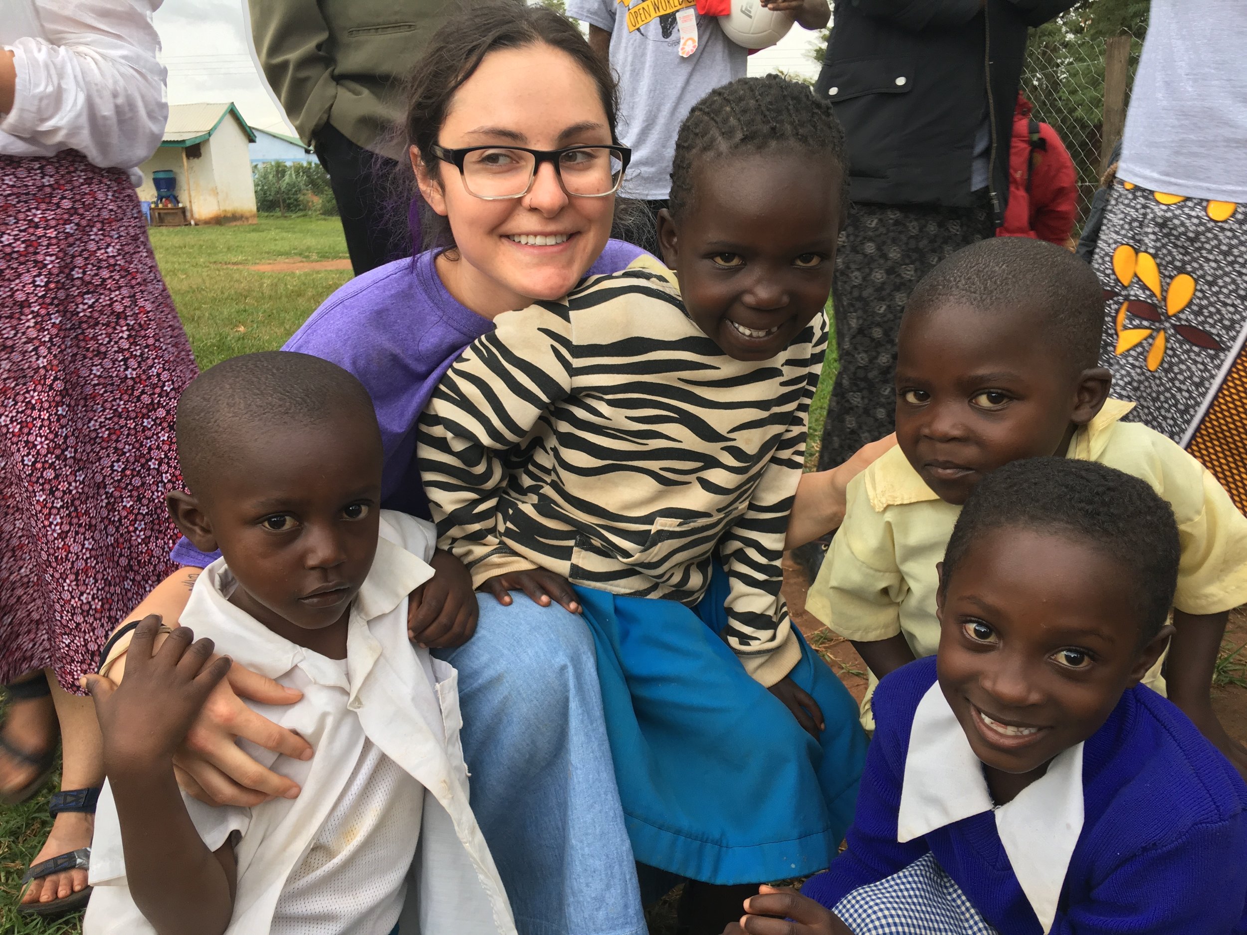 Despite the medical exams initially being scary, the children of HIP took a liking to Brooke.