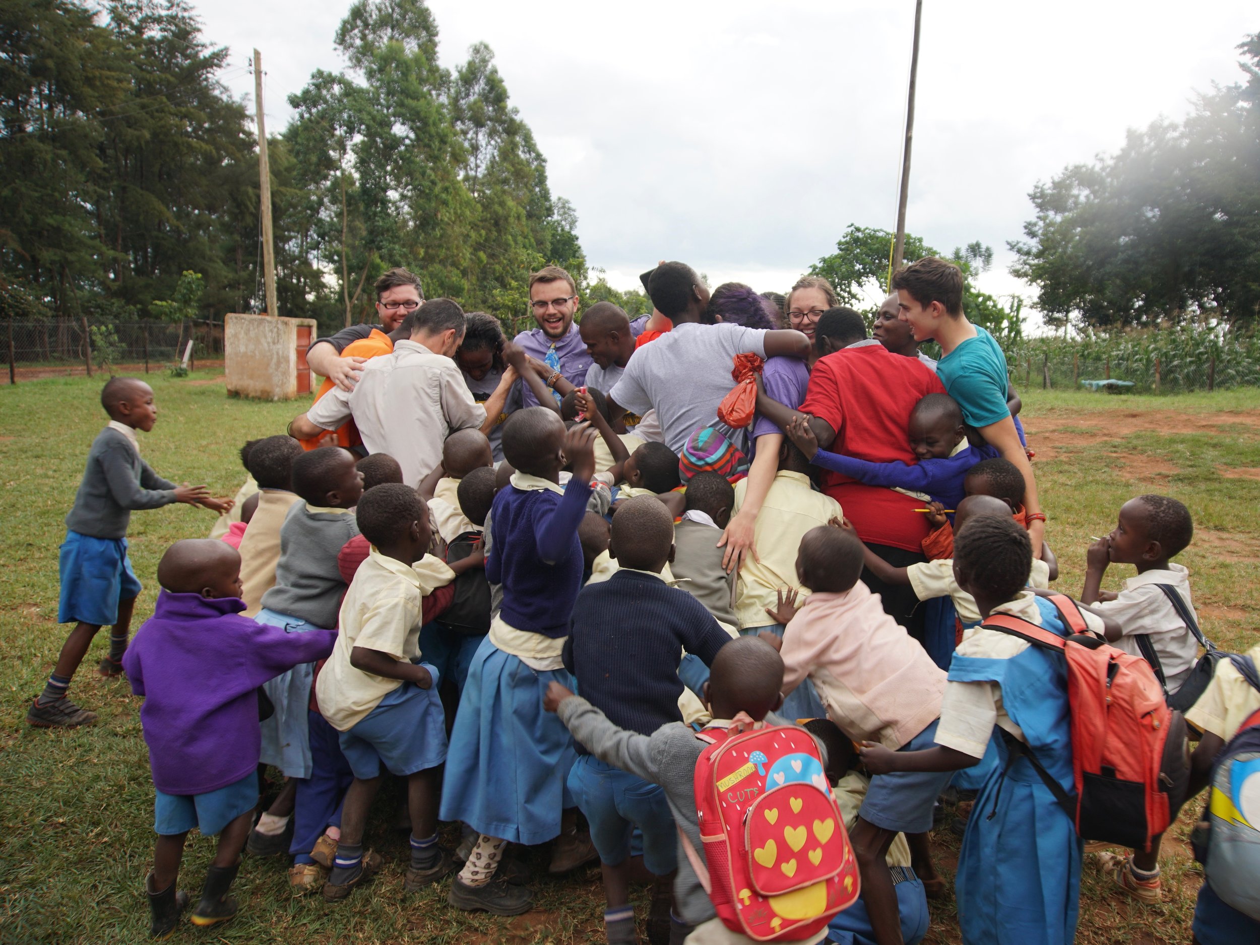  GROUP HUG FROM THE KIDS AND TEACHERS!!! 