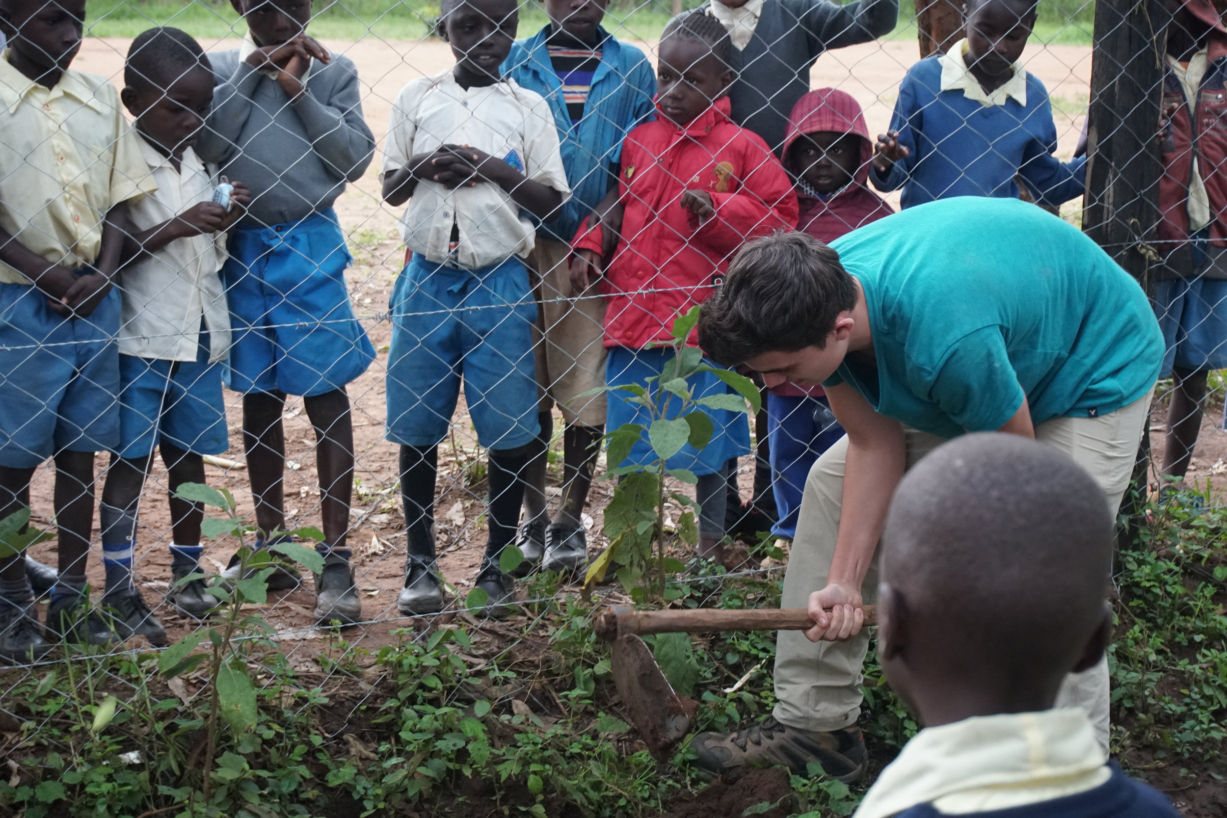 Bapa asked that each member of the OWC team plant 2 trees on the grounds of the school as a way to remember the work that we were able to accomplish during the week.