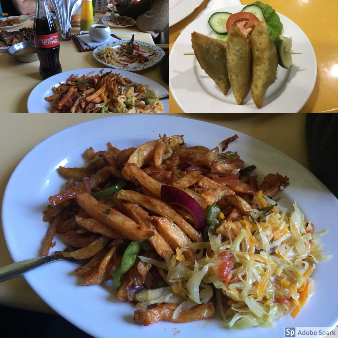 We stopped for lunch and had wonderful plates of food!