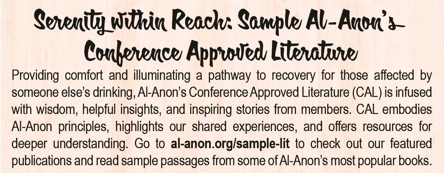 Featured Literature — Oregon AlAnon/Alateen
