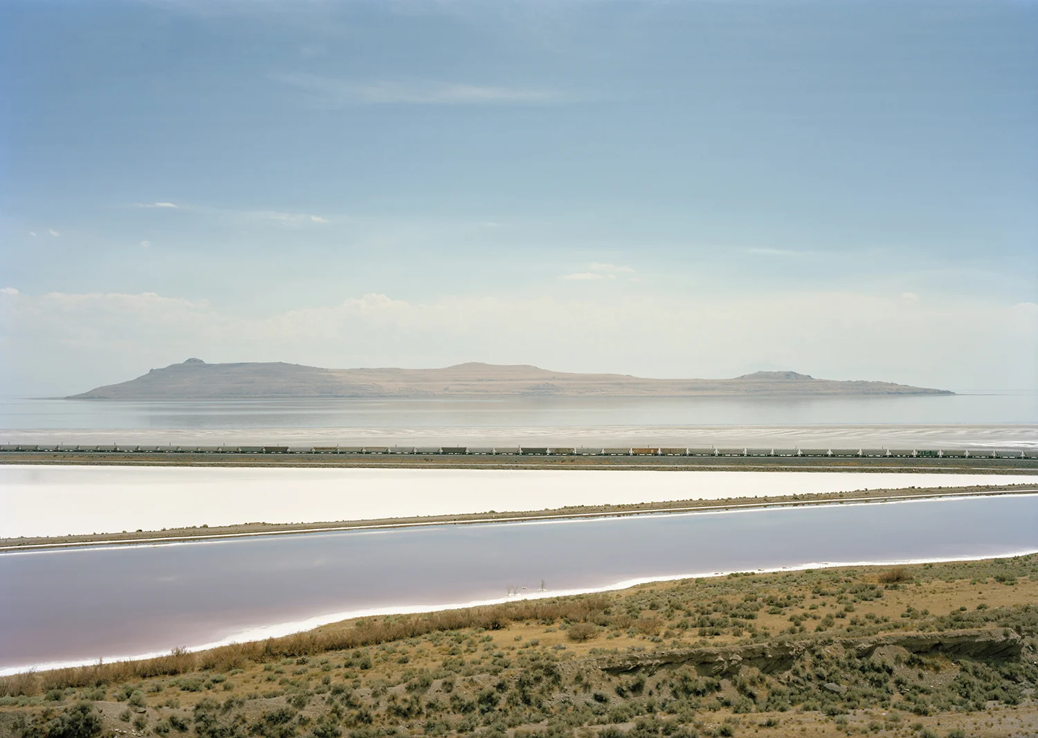 © Victoria Sambunaris, Untitled (Train Crossing), Great Salt Lake, Utah Commissioned Photographer LightField Festival 2020