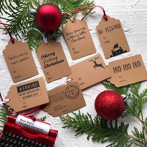 Set of 8 Holiday Gift Tags — Naebr Design