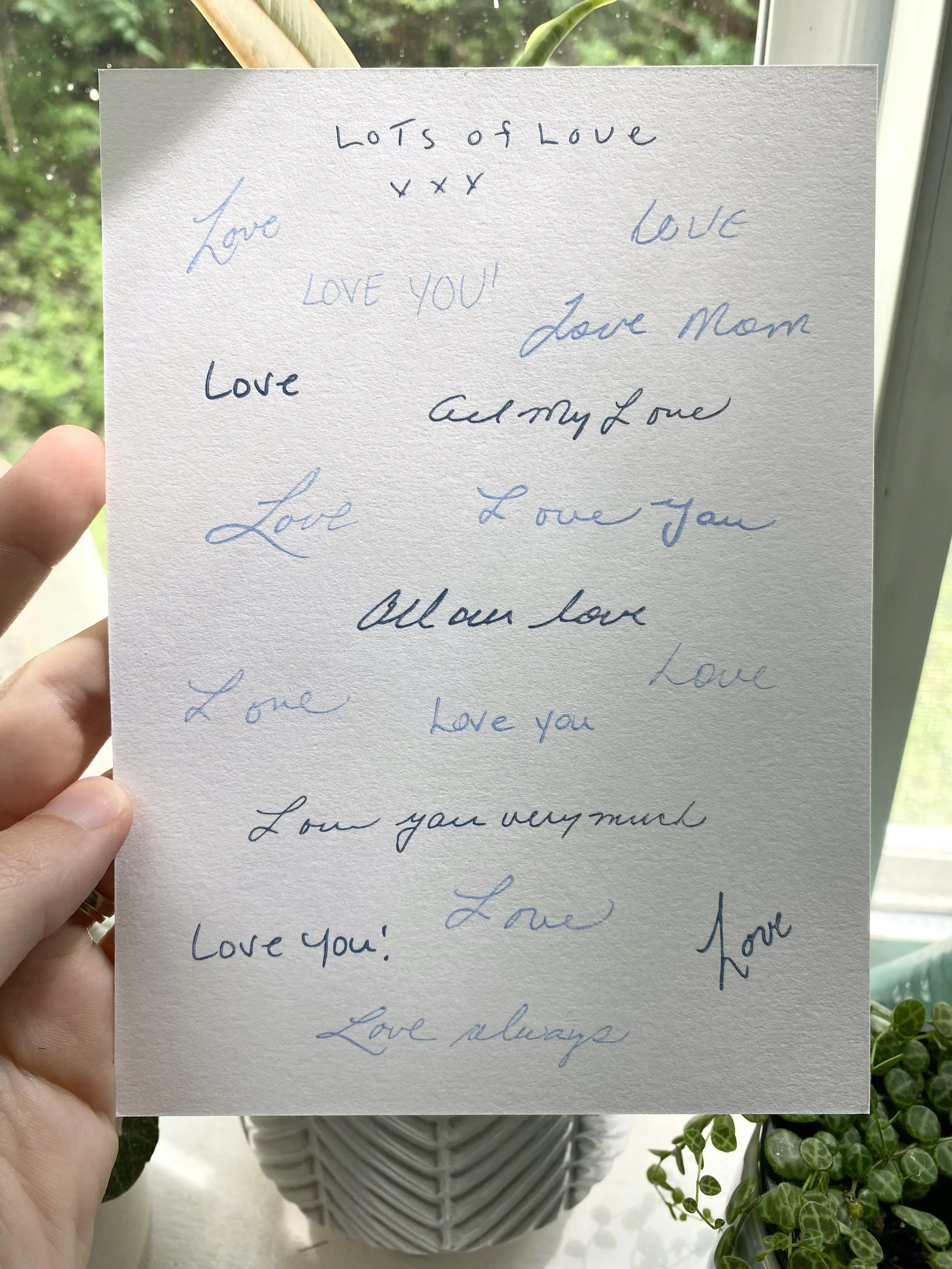 Lots of Love - Turning Handwriting into a Letterpress Keepsake