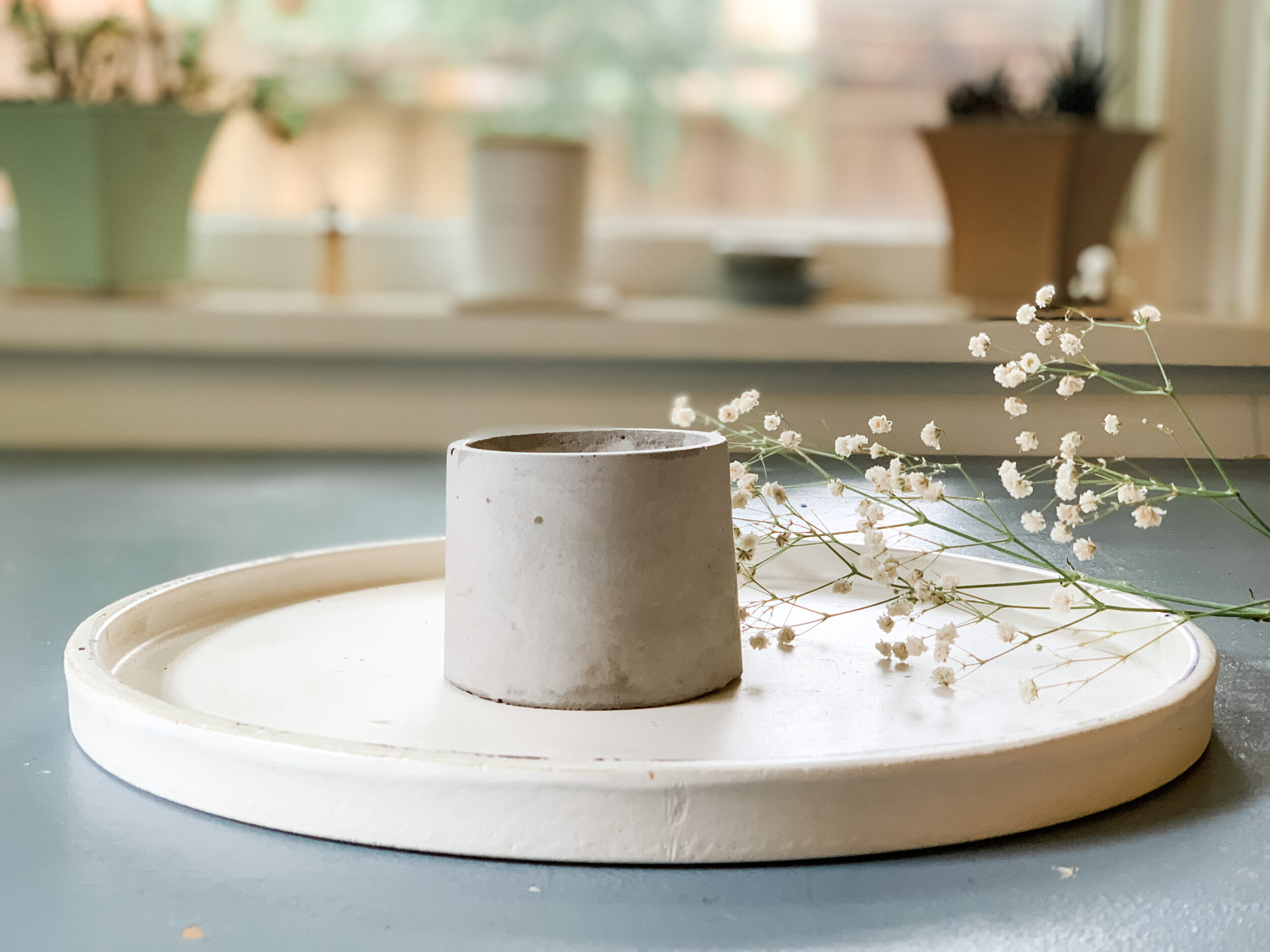 How To Make Your Own Concrete Candle Holders jannu me