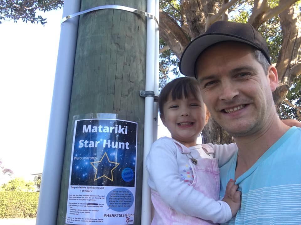 Glen Innes resident Matt Watts and his daughter Dani were one of our spot prize winners after finding the Waipunārangi star.