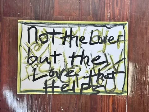13 Not the lover but the love that helps
