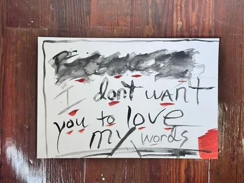 24 I dont want you to love my words