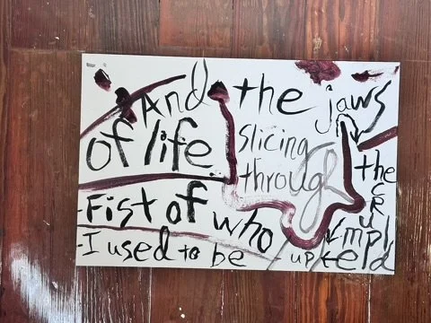26 and the jaws of life slicing through the crumpled up fist of who i use to be