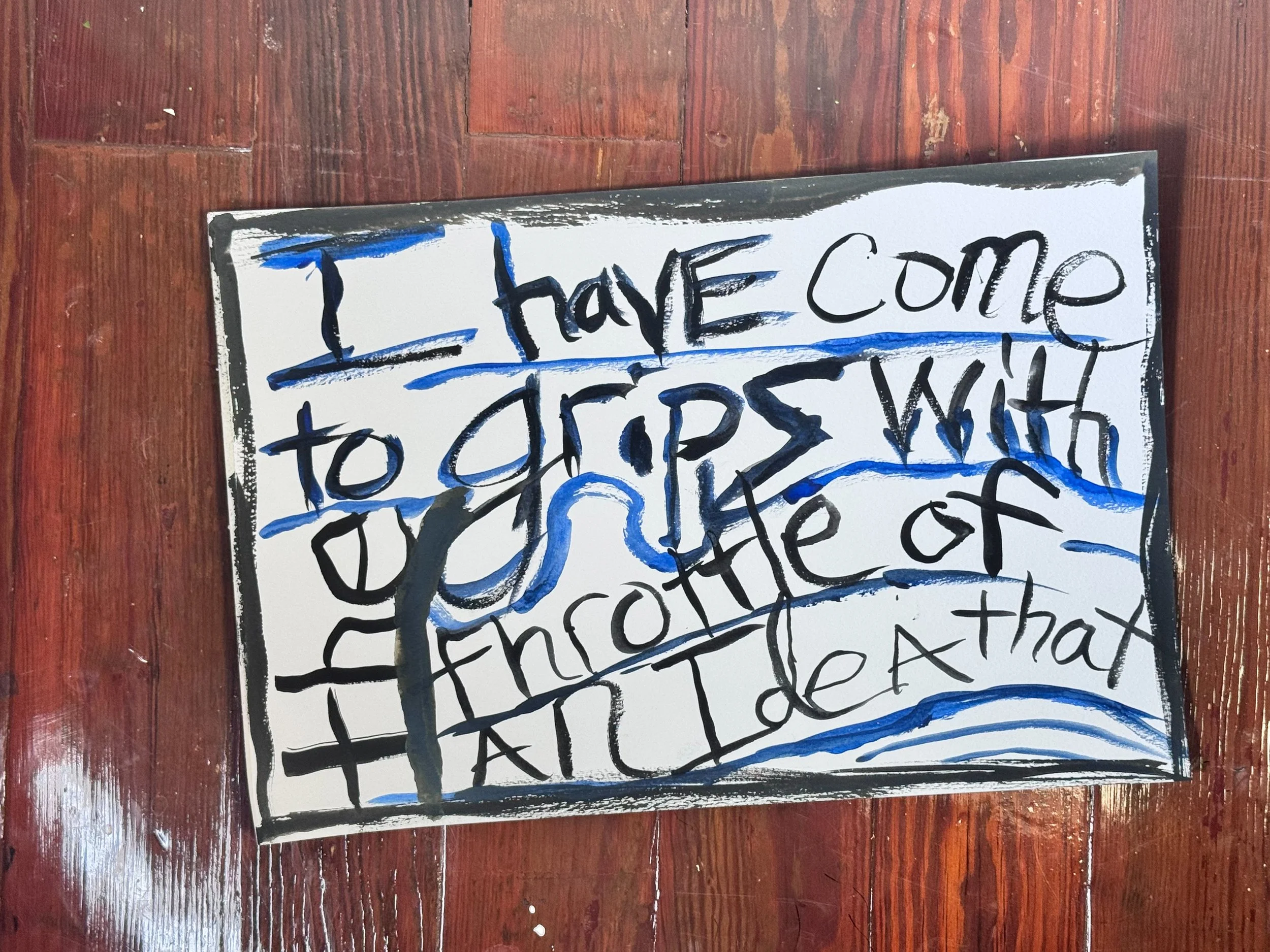 34 I have come to grips with the throttle of an idea
