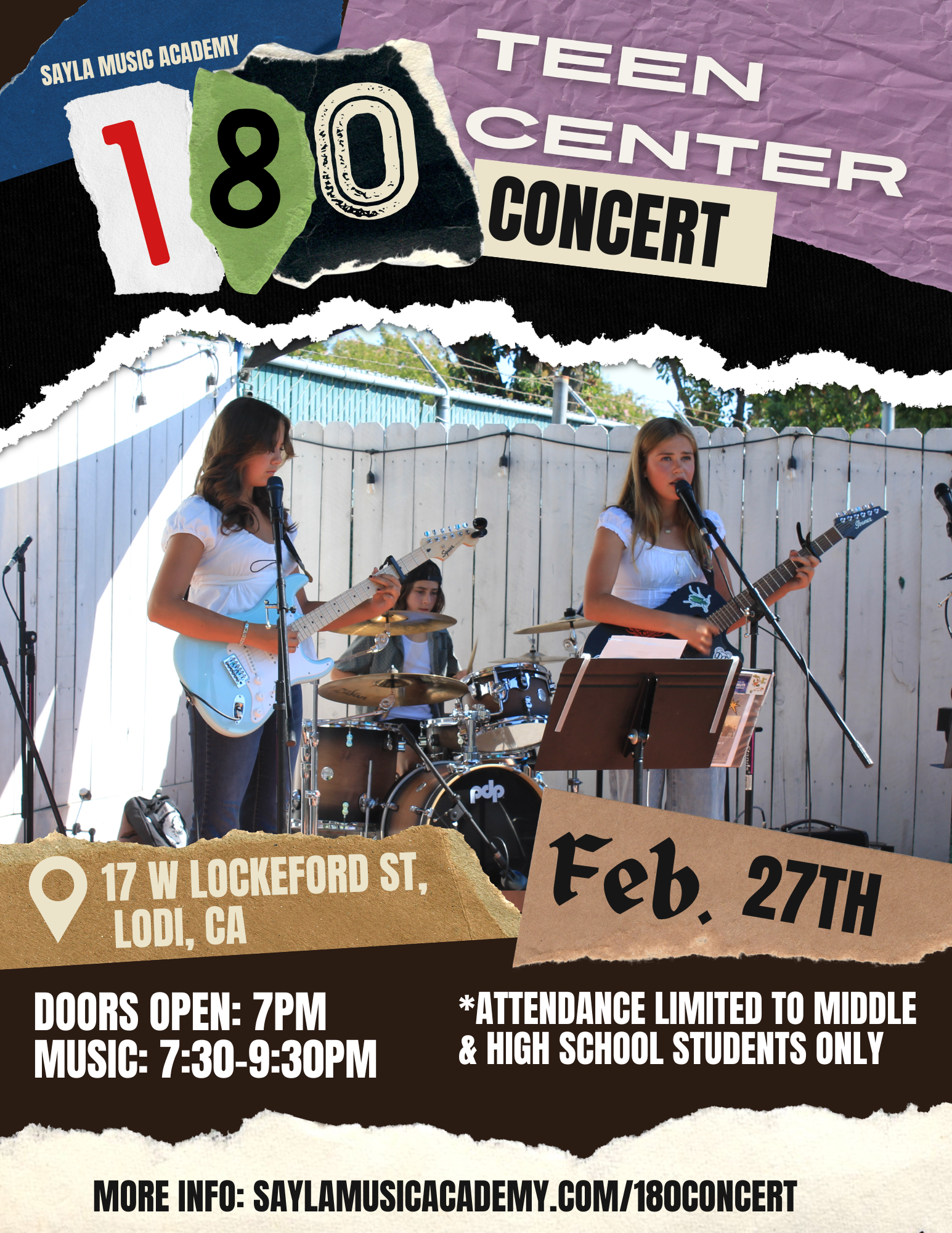 180 Teen Center Concert