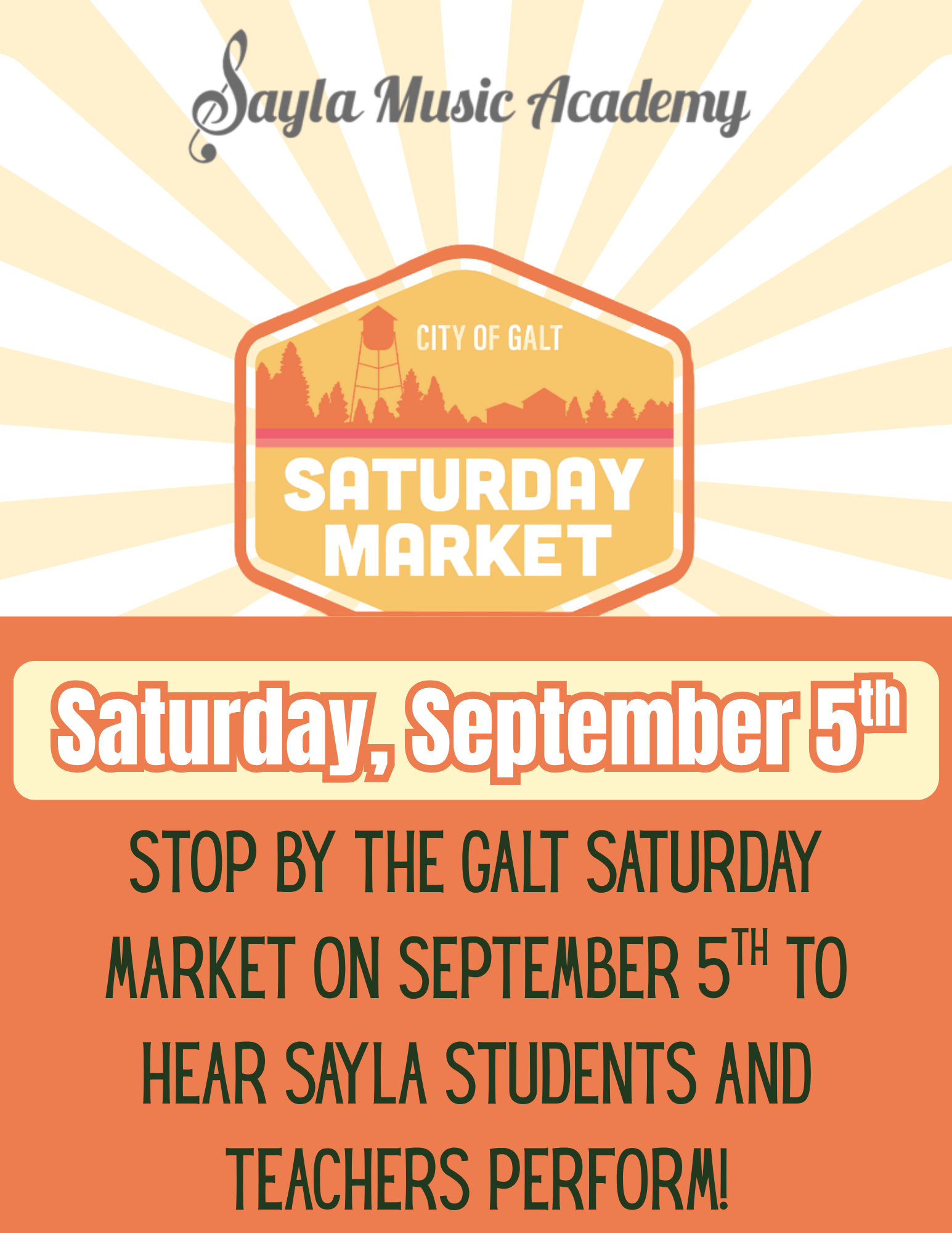 Galt Saturday Market