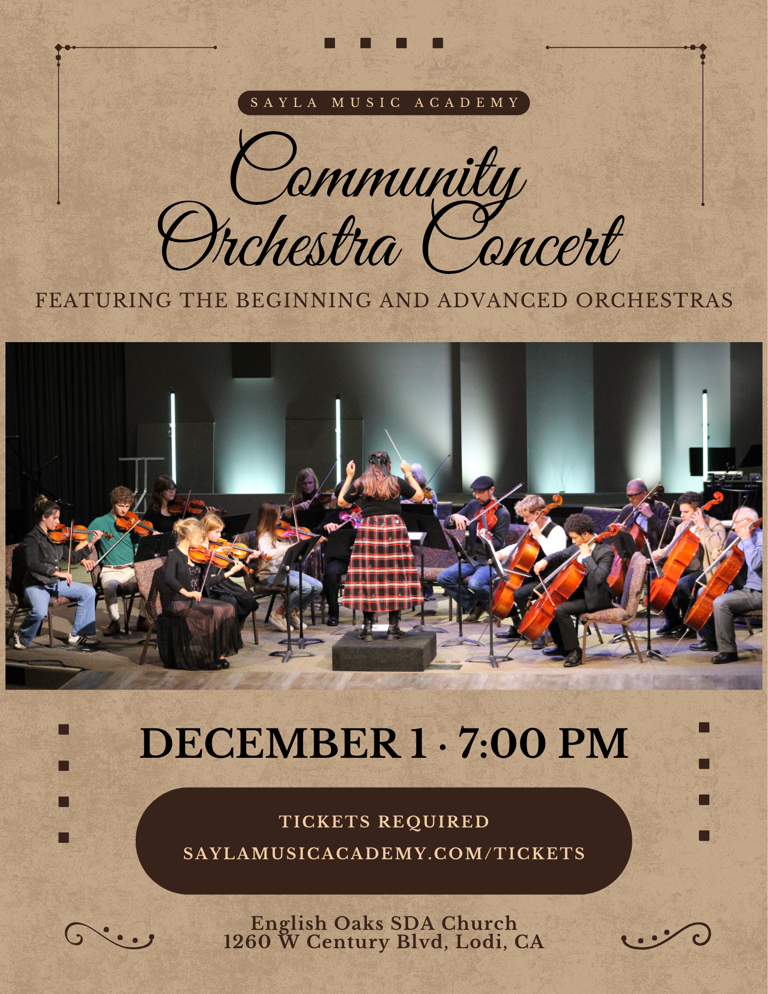 Sayla Community Orchestra Concert Tickets