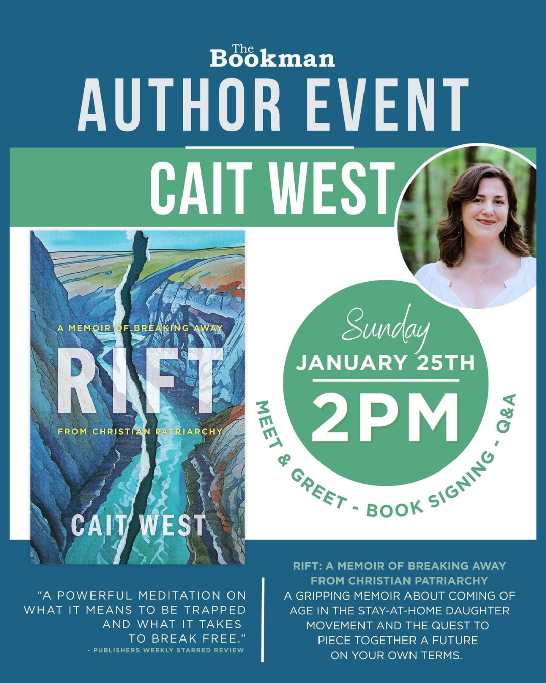 Meet &amp; Greet, Q&amp;A, and Book Signing