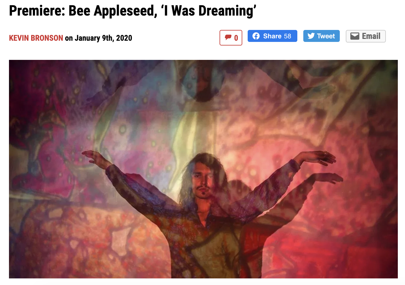 Buzzbands LA premieres Bee Appleseed's new single "I Was Dreaming"