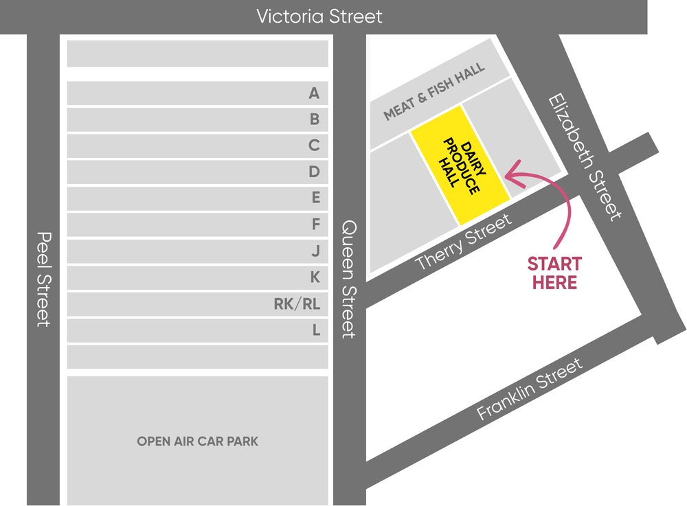 Queen Victoria Market map