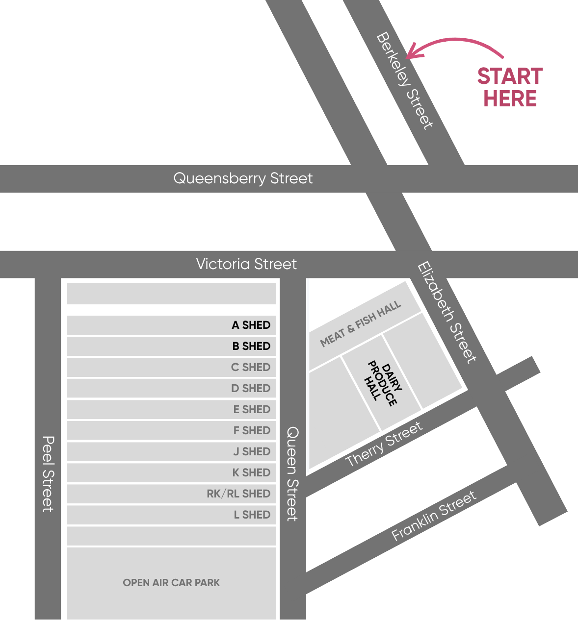 Queen Victoria Market map