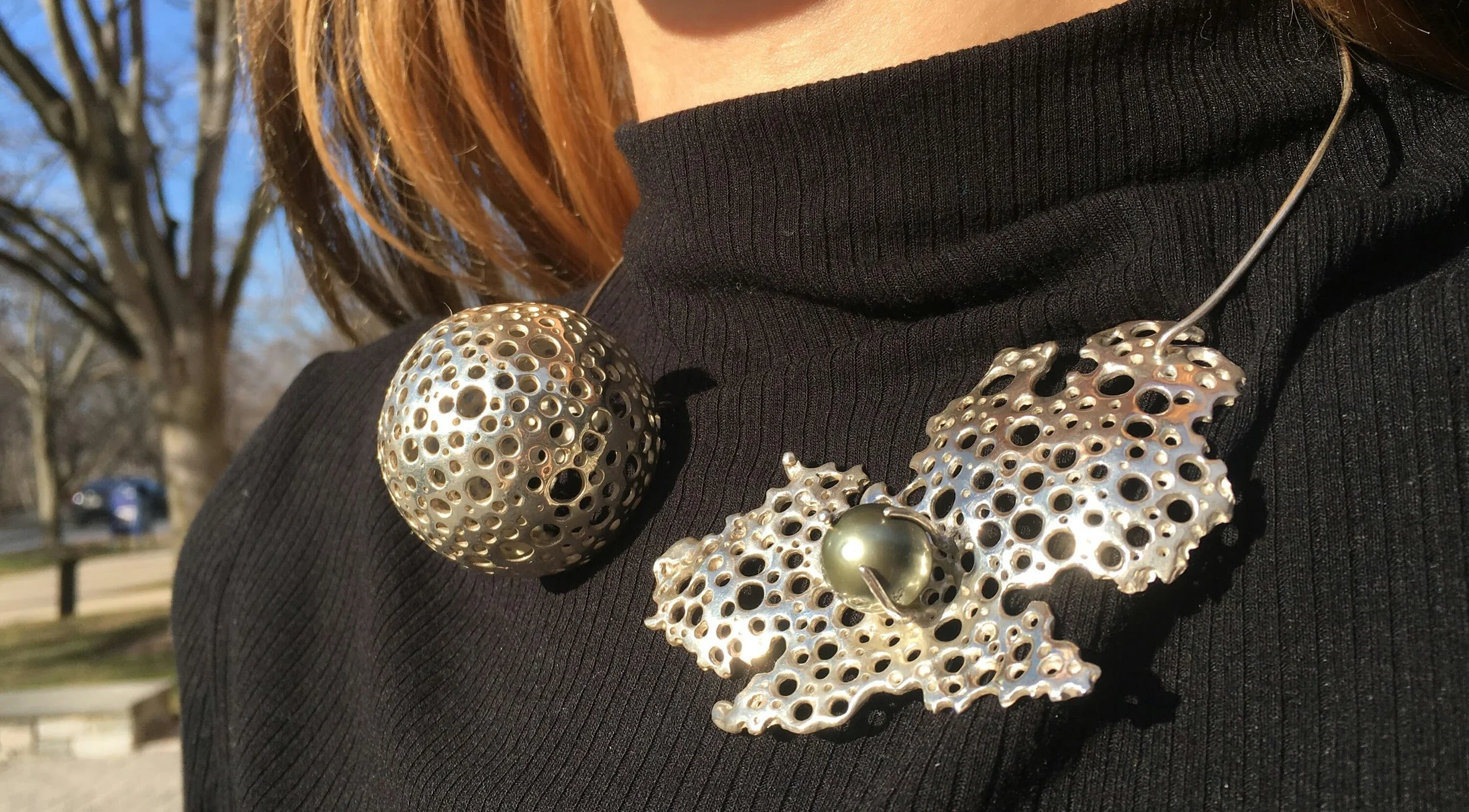 "Curvature of Spacetime" Necklace