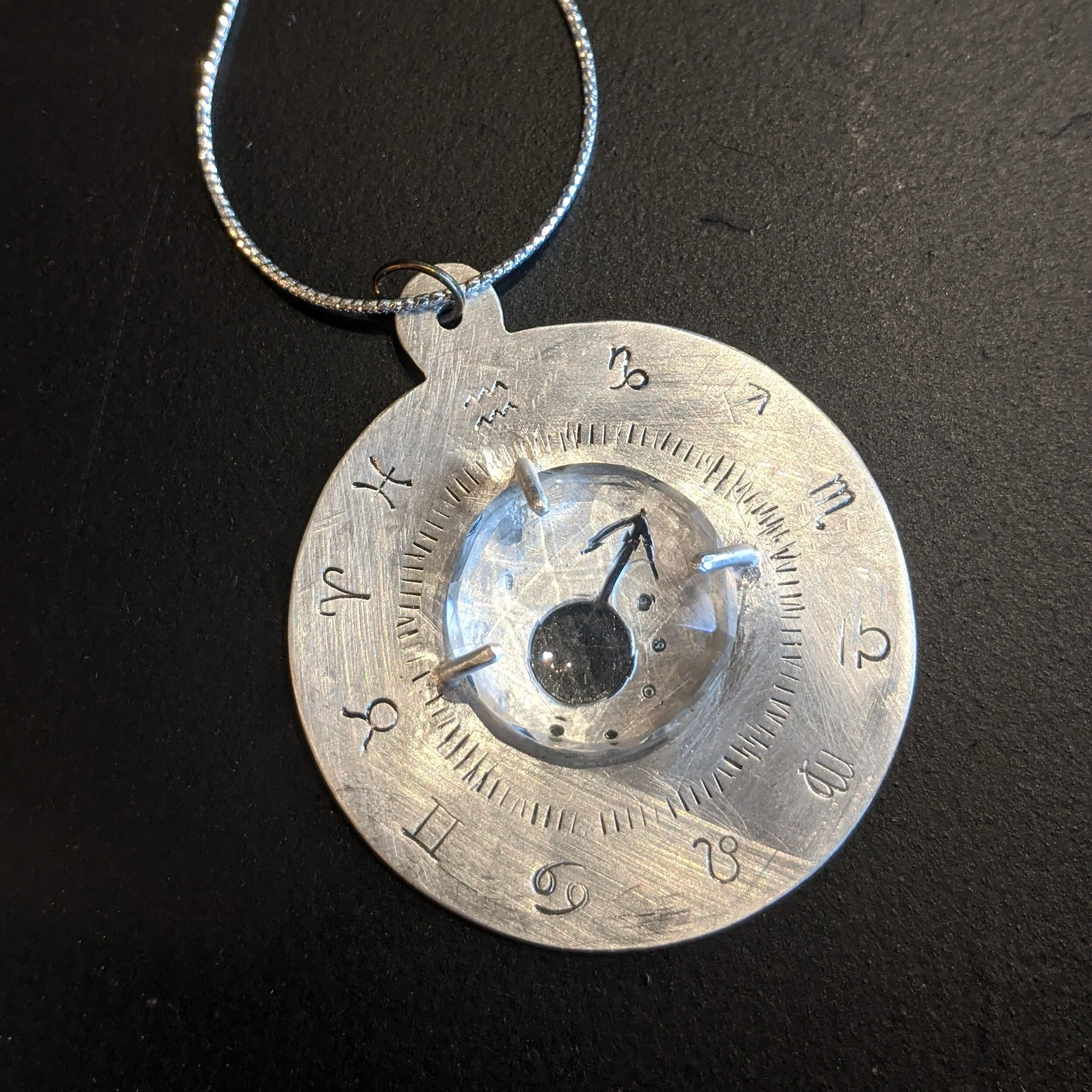 Custom Natal Chart Pendants in Copper or Silver