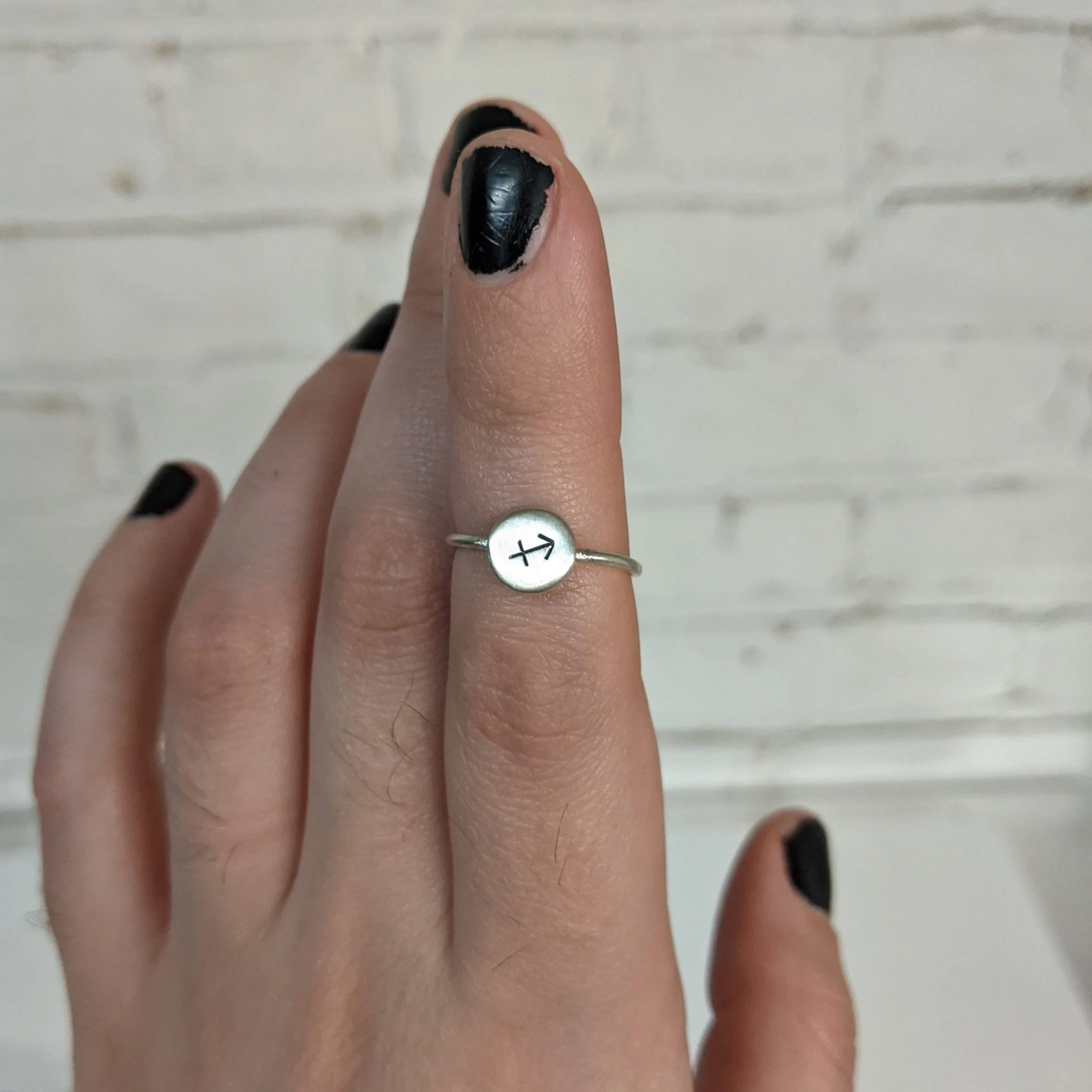 Zodiac Coin Ring in Sterling Silver