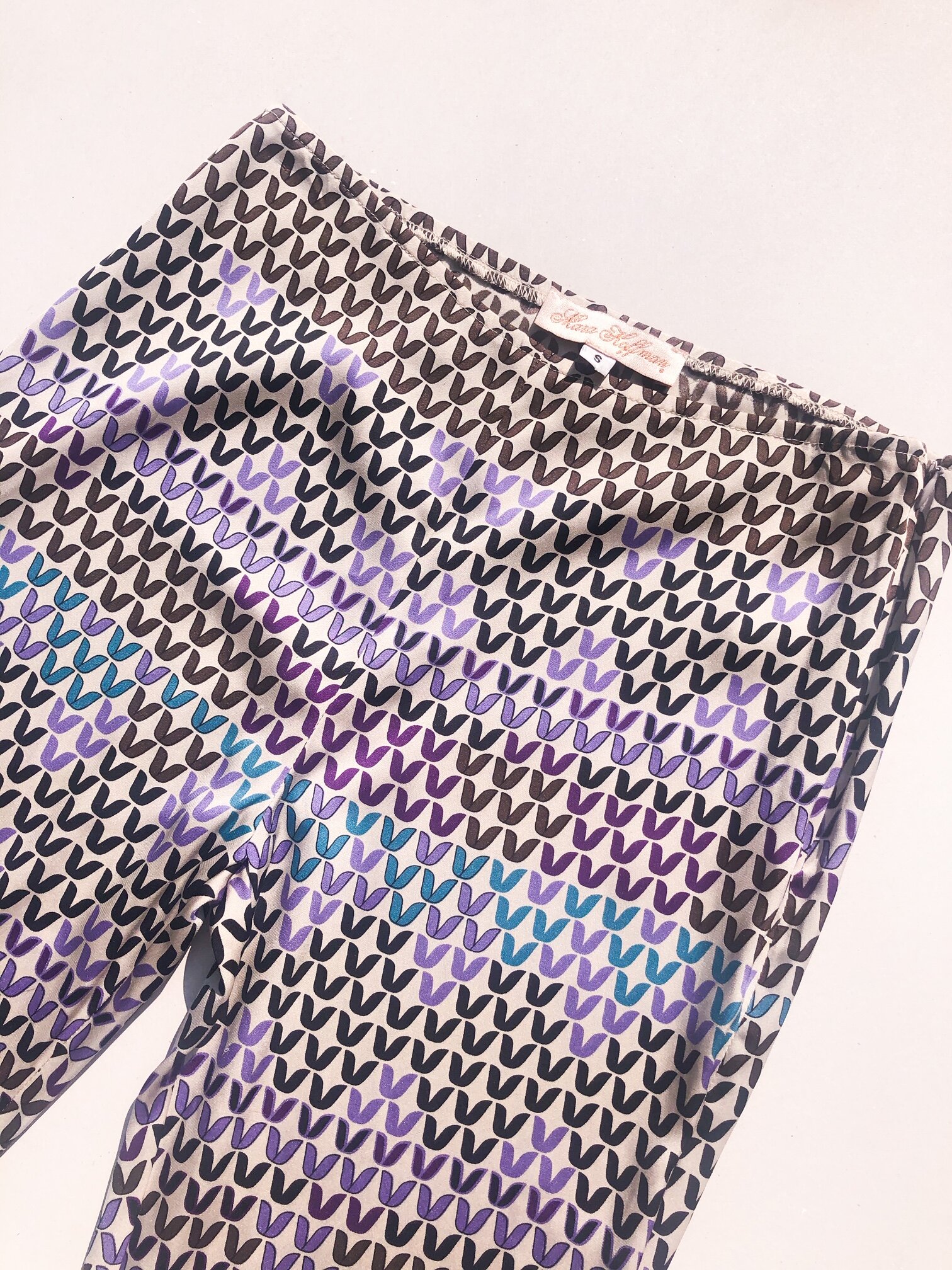 Abstract Silk Leggings