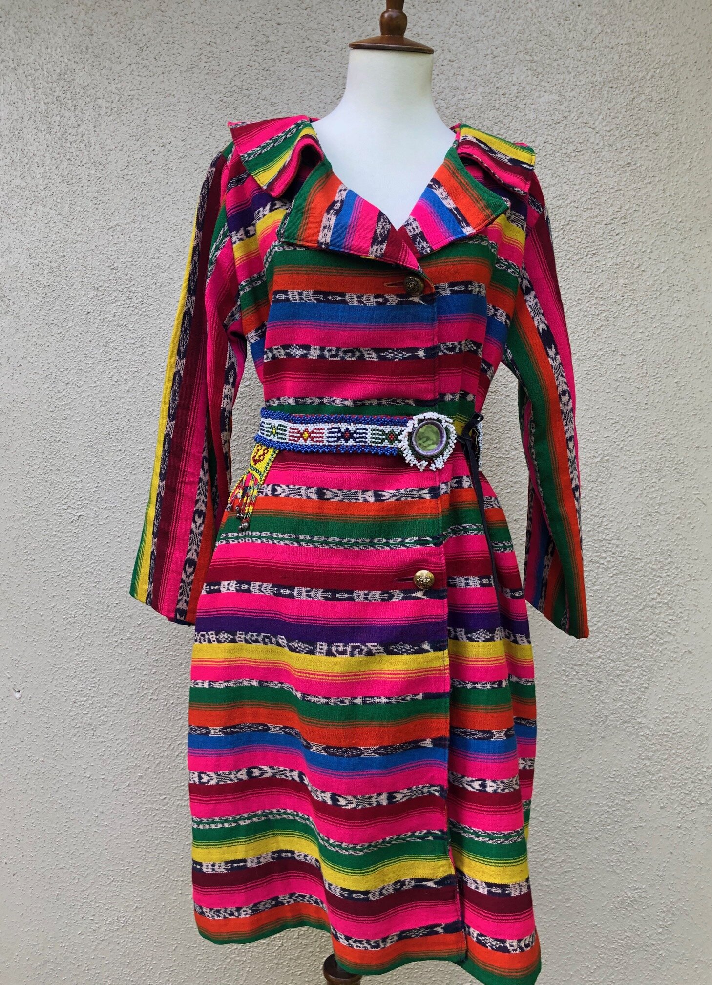 Vintage Textile Swing Coat 