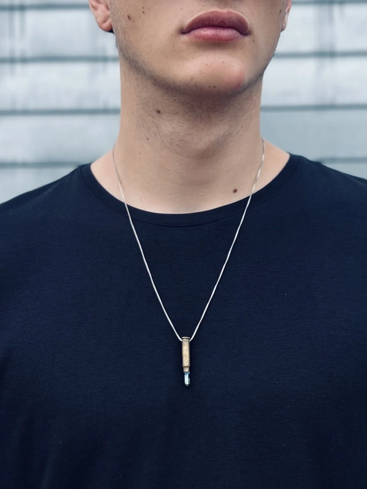 Peaceful Warrior Bullet Necklace