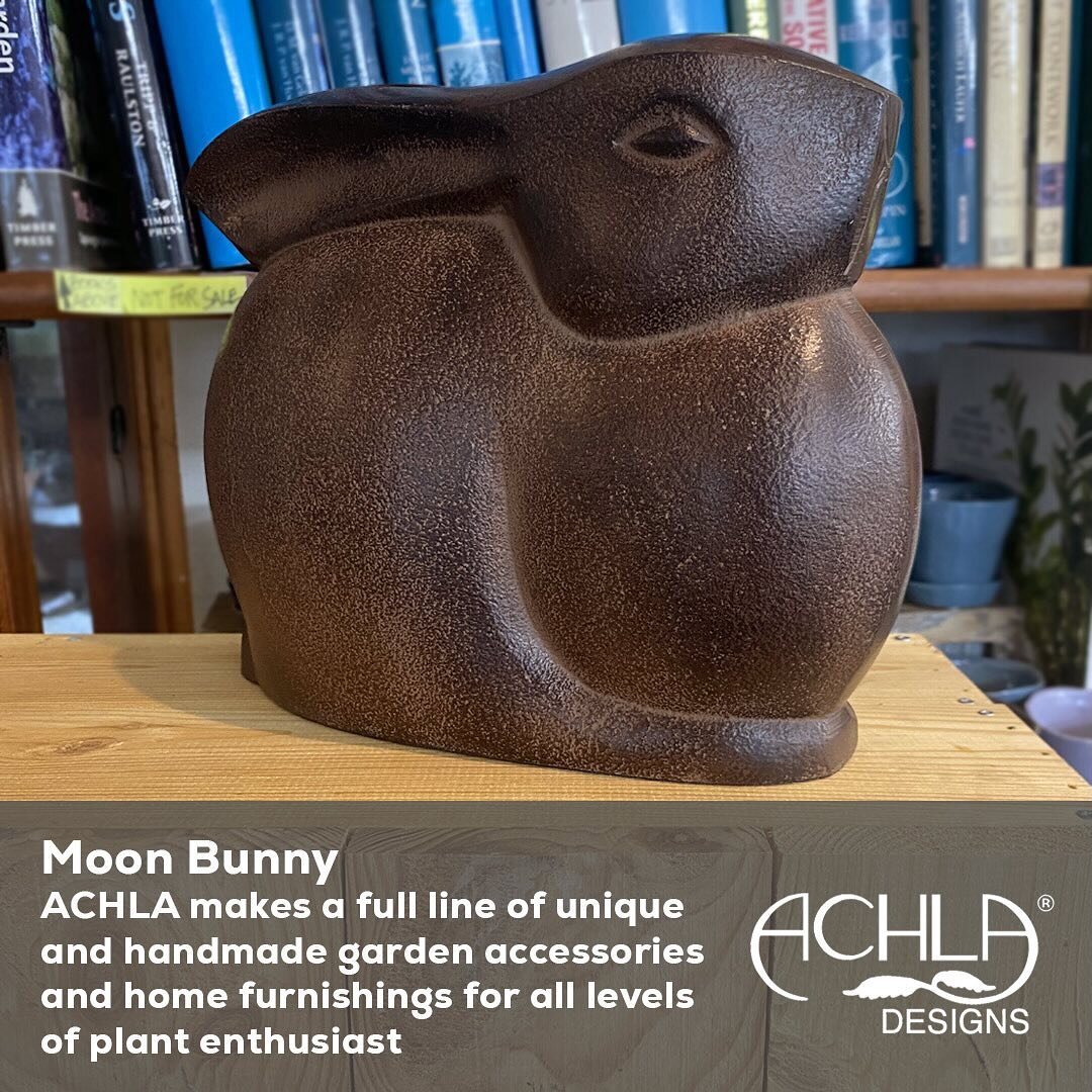 Moon Rabbits are important characters in North American &amp; Asian traditional stories.
These cast aluminum garden ornaments capture the essence of the moon rabbit returned to earth.