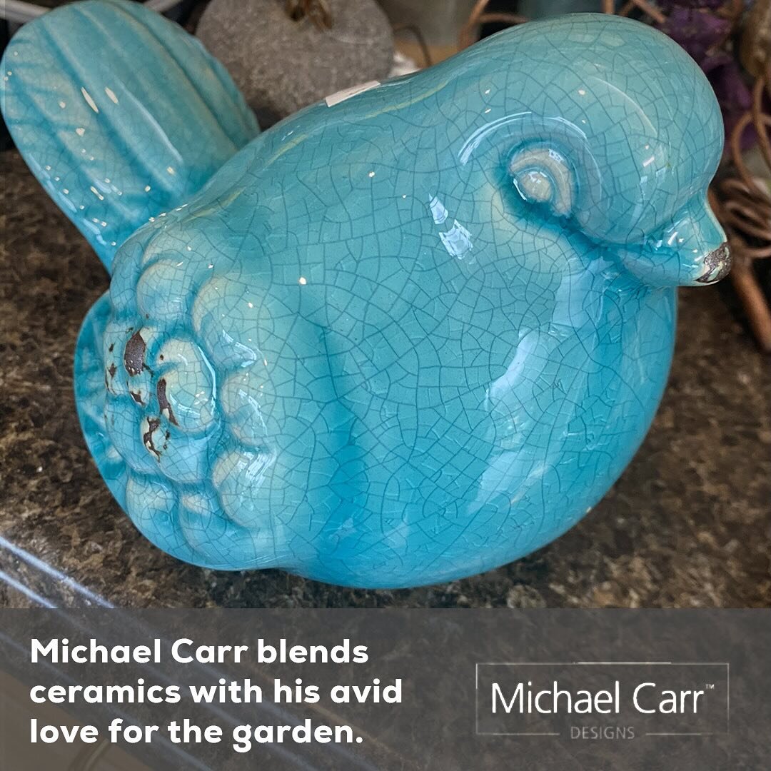 After decades of running a series of successful pottery businesses, Michael Carr has introduced a garden line that combines his expertise of ceramics with his love of all things gardening instilled in him from childhood. 
Even though the demand has e