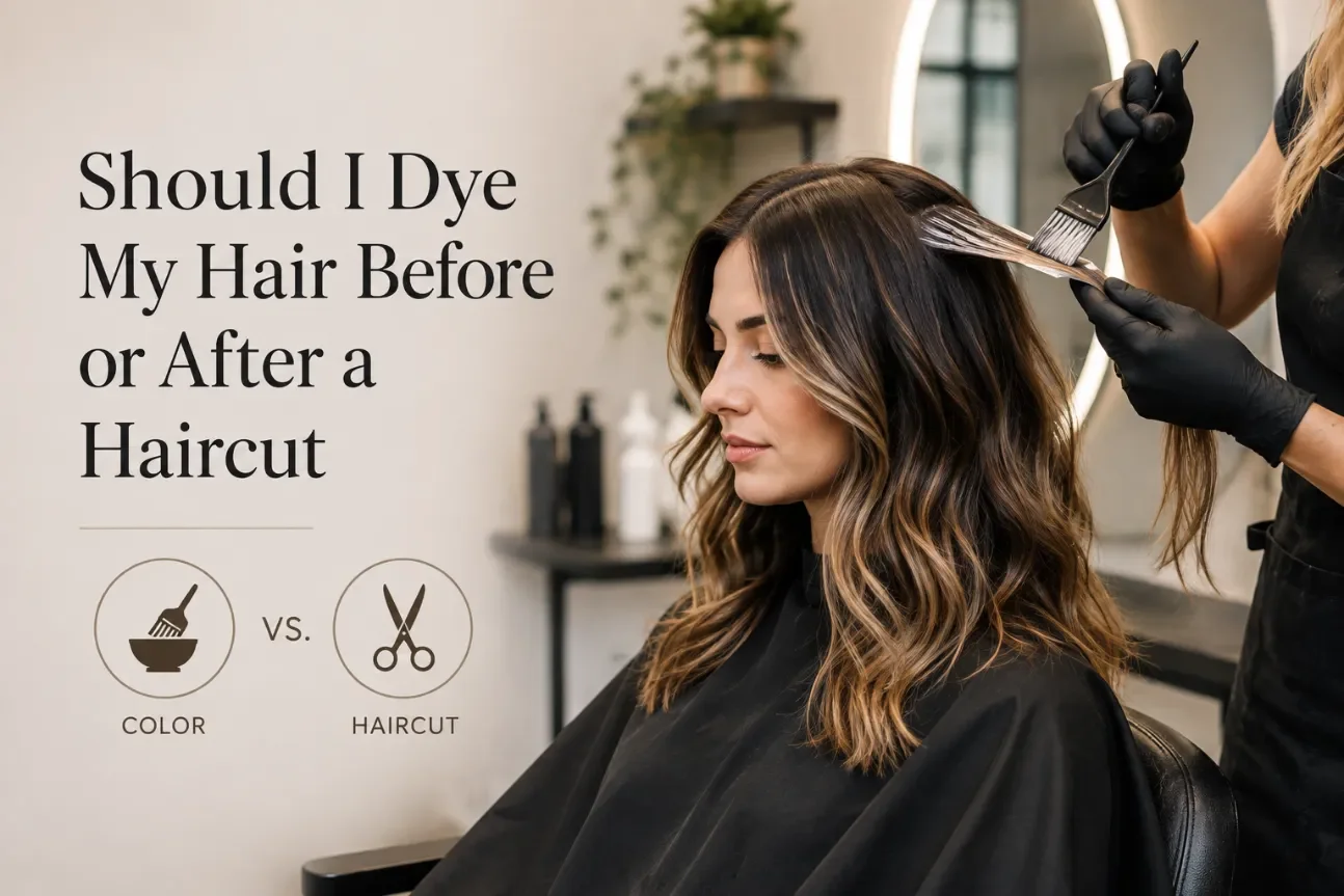 Should I Dye My Hair Before or After a Haircut?